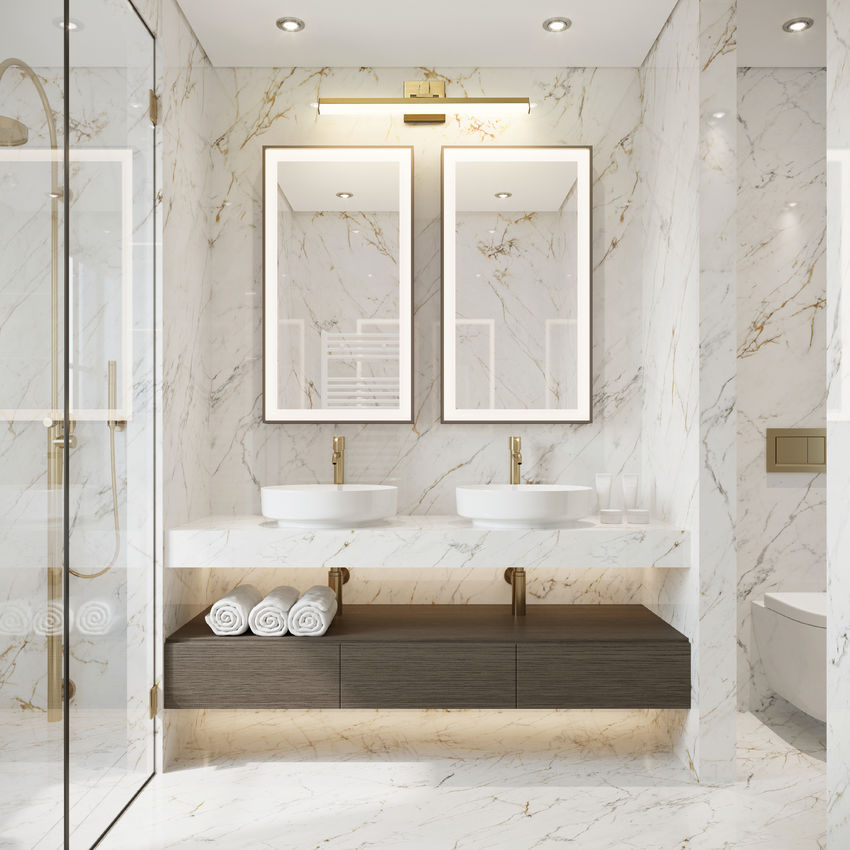 LIAM Murale salle de bain Or DEL INTÉGRÉ - 1009-25W-MGLD-LED | Z-LITE