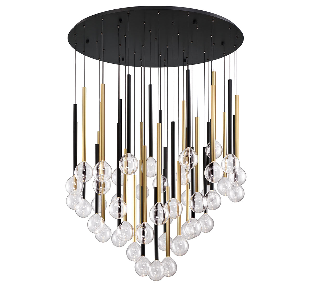 POSITANO Suspension Noir & Or DEL INTÉGRÉ - 10148-023 | Lib & Co