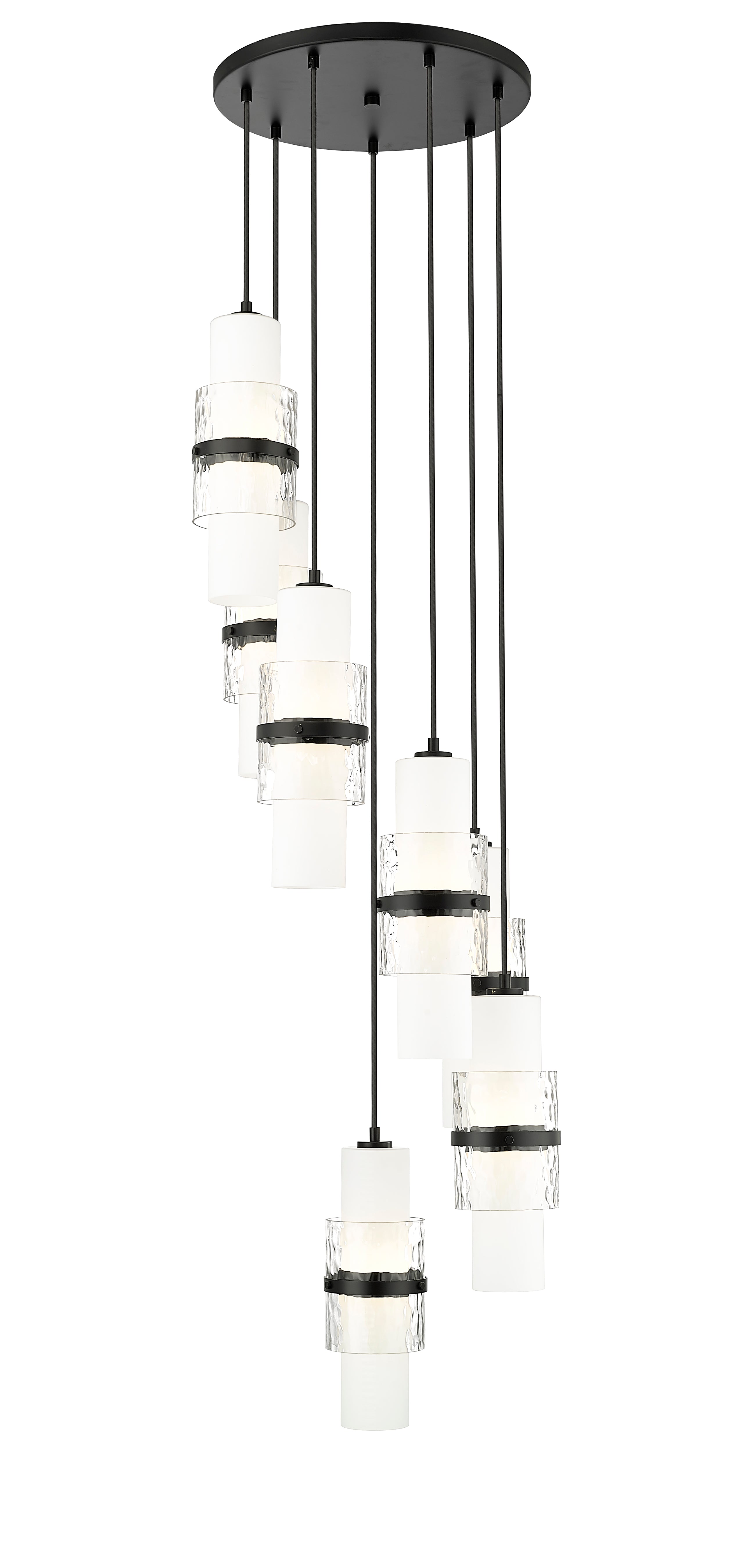 CAYDEN Chandelier Noir - 1946P-7R-MB | Z-LITE