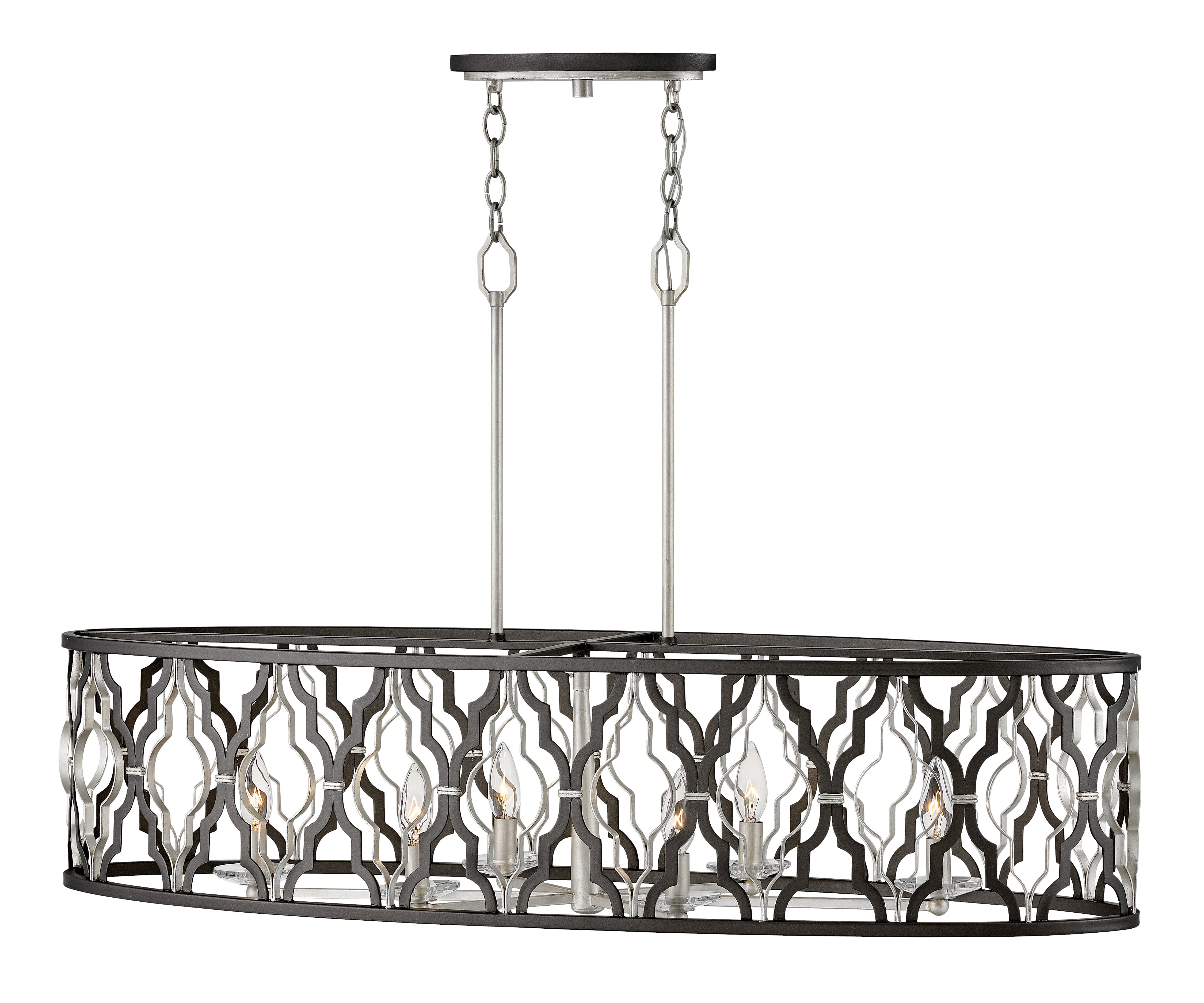 PORTICO Chandelier Nickel - 3068GG | HINKLEY