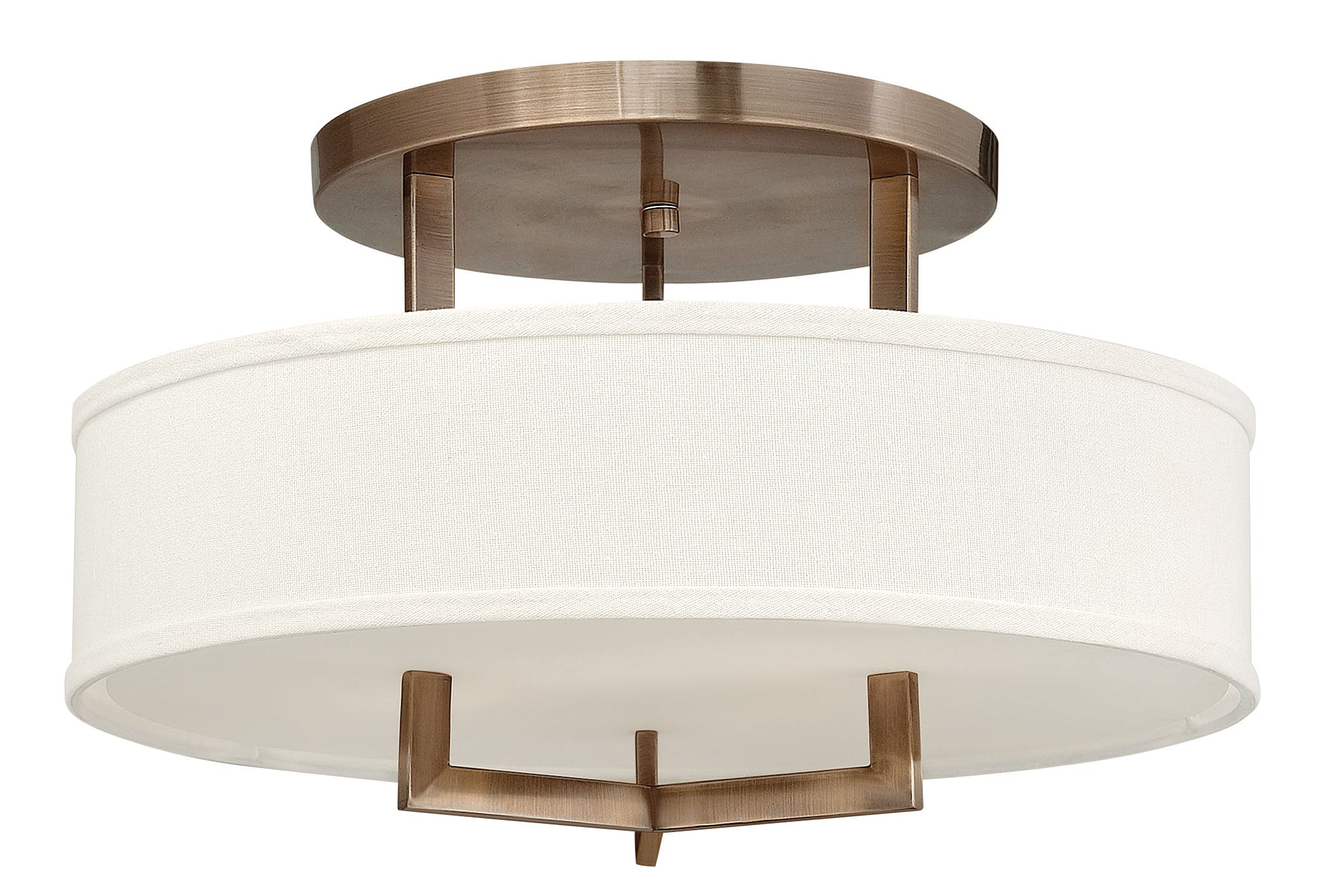 HAMPTON Plafonnier Bronze DEL INTÉGRÉ - 3201BR-LED | HINKLEY