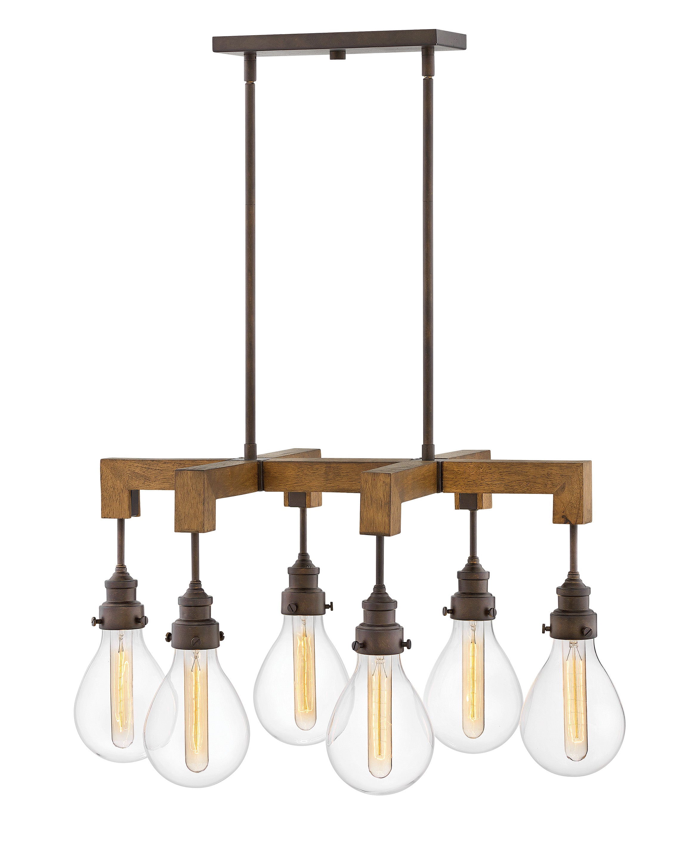 DENTON Chandelier Noir - 3268IN | HINKLEY