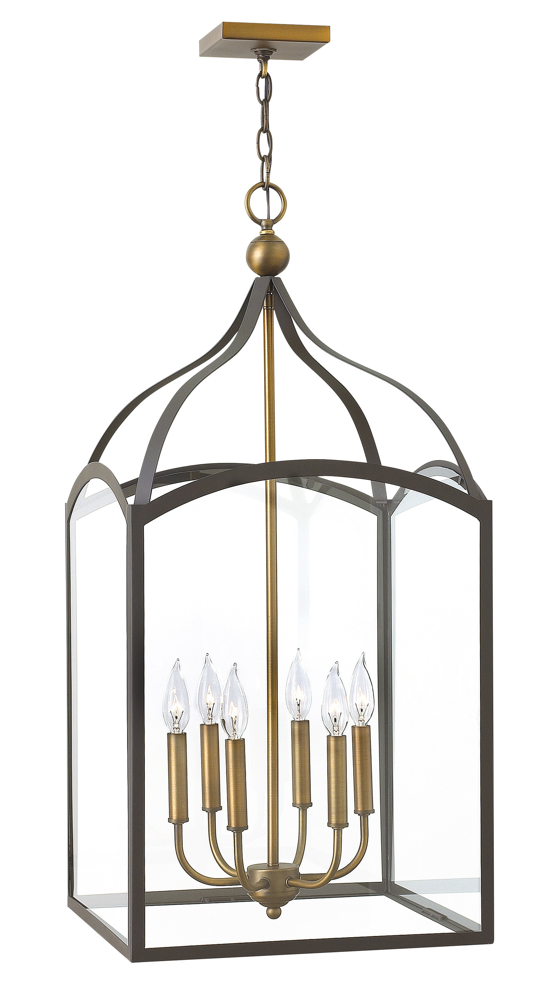 CLARENDON Chandelier Bronze - 3414BZ | HINKLEY