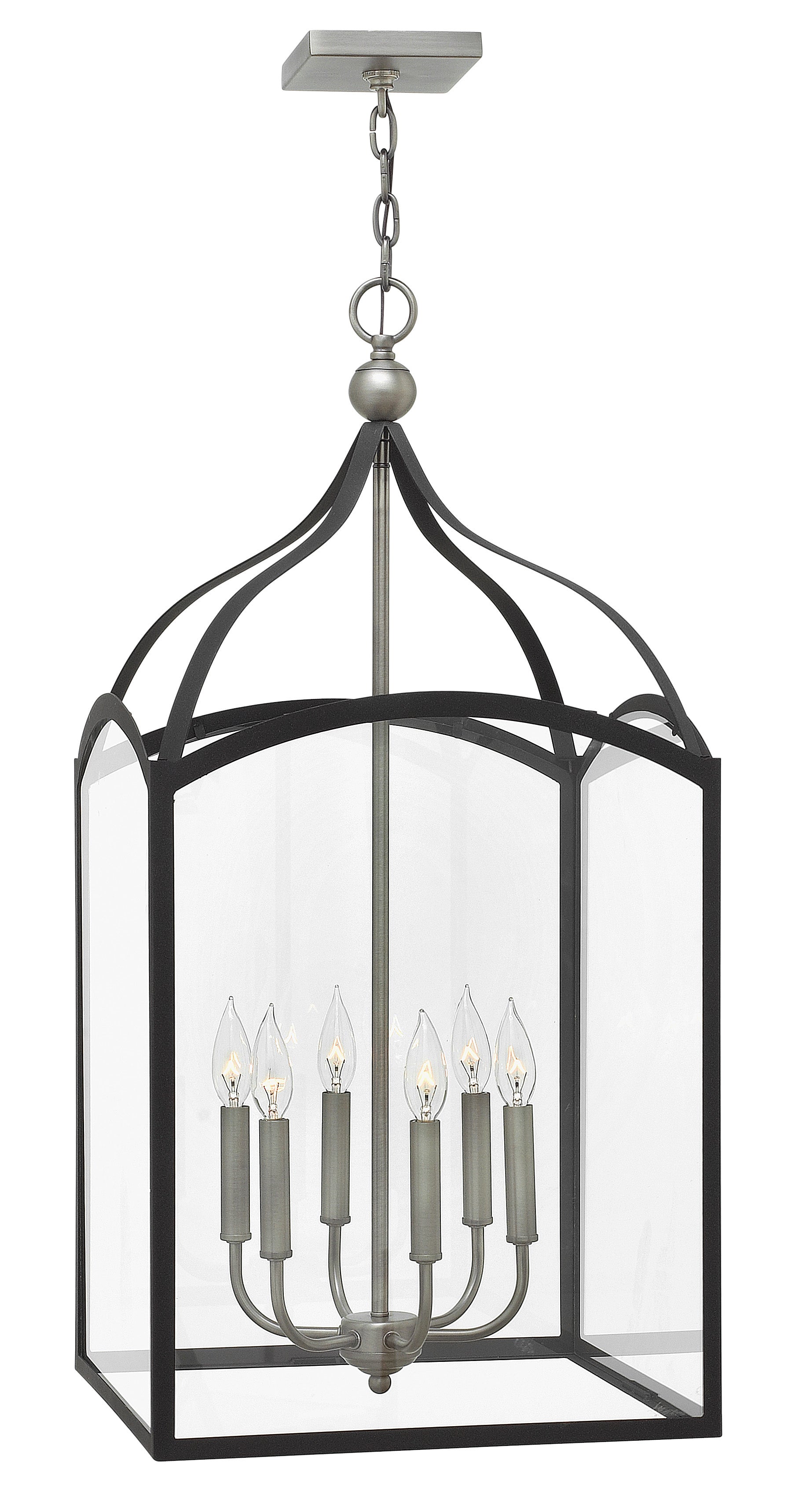 CLARENDON Chandelier Noir - 3414DZ | HINKLEY