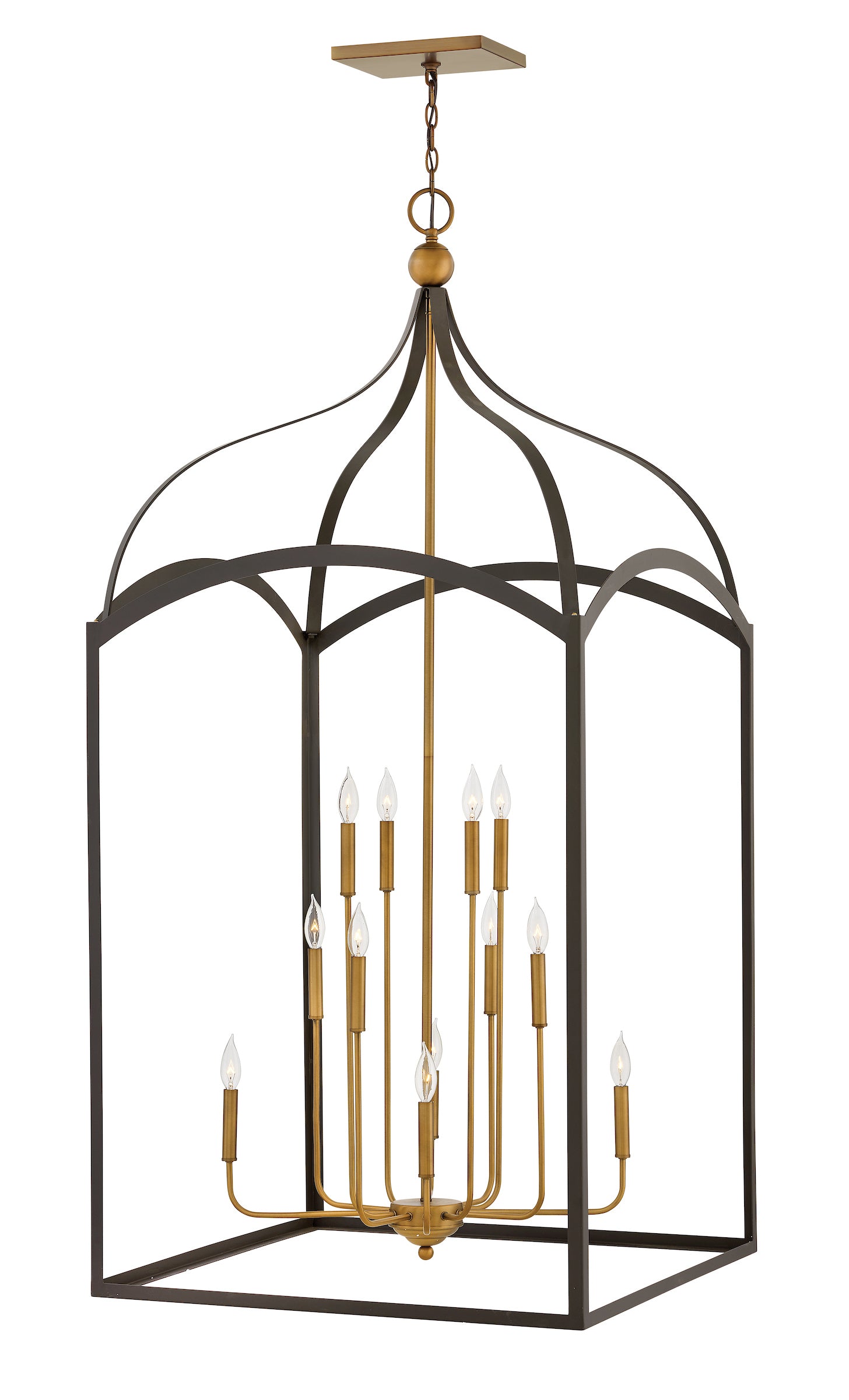 CLARENDON Chandelier Bronze - 3419BZ | HINKLEY