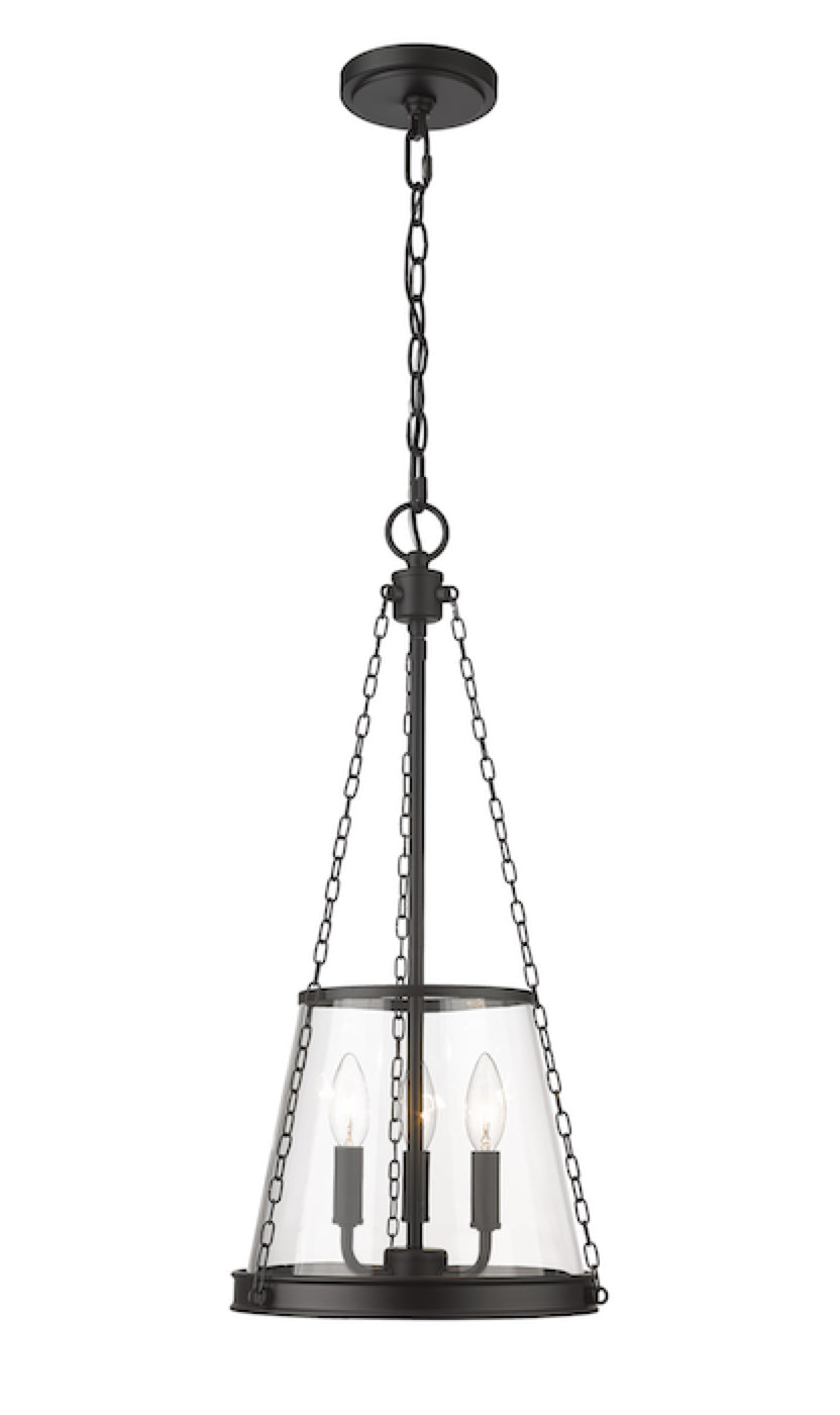 PRESCOTT Chandelier Noir - 341P12-MB | Z-LITE