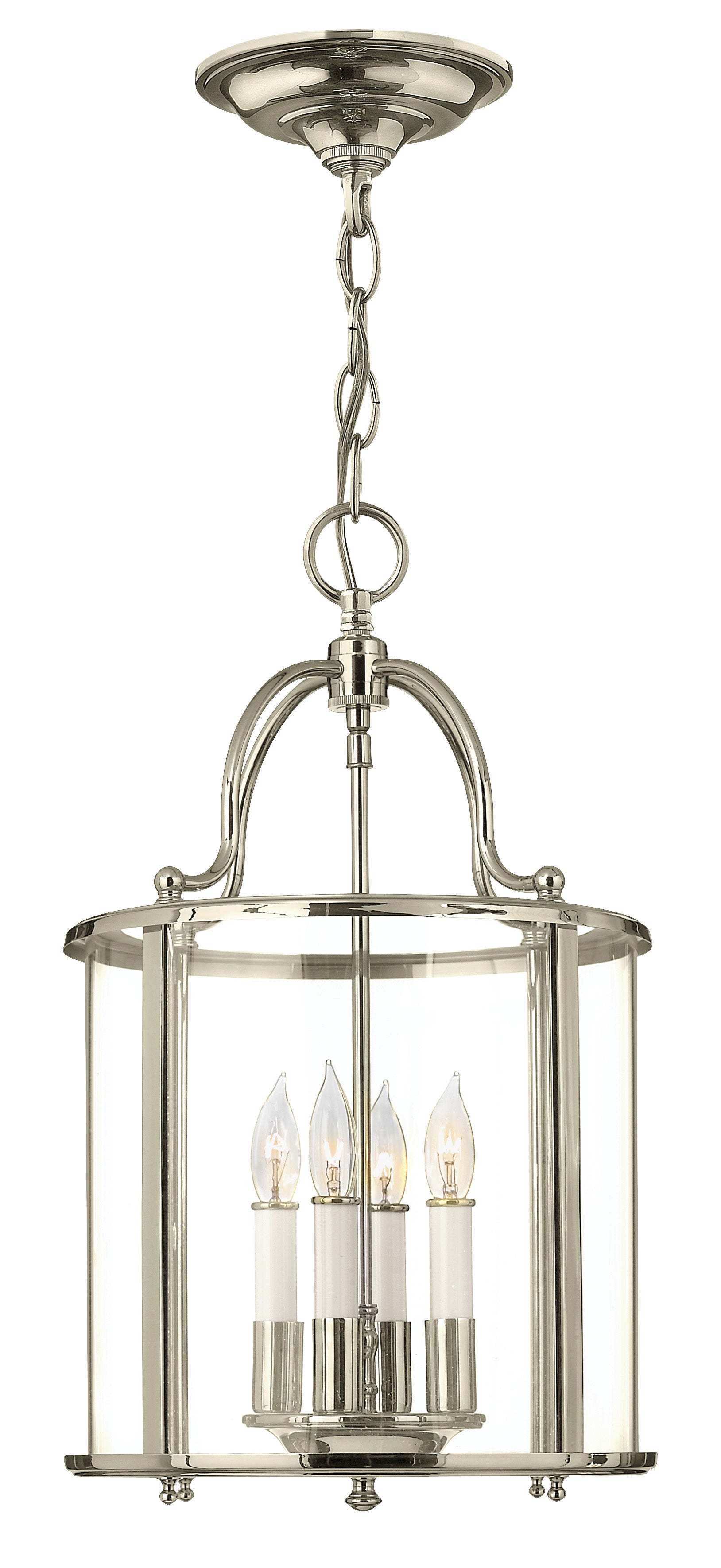 GENTRY Chandelier Nickel - 3474PN | HINKLEY