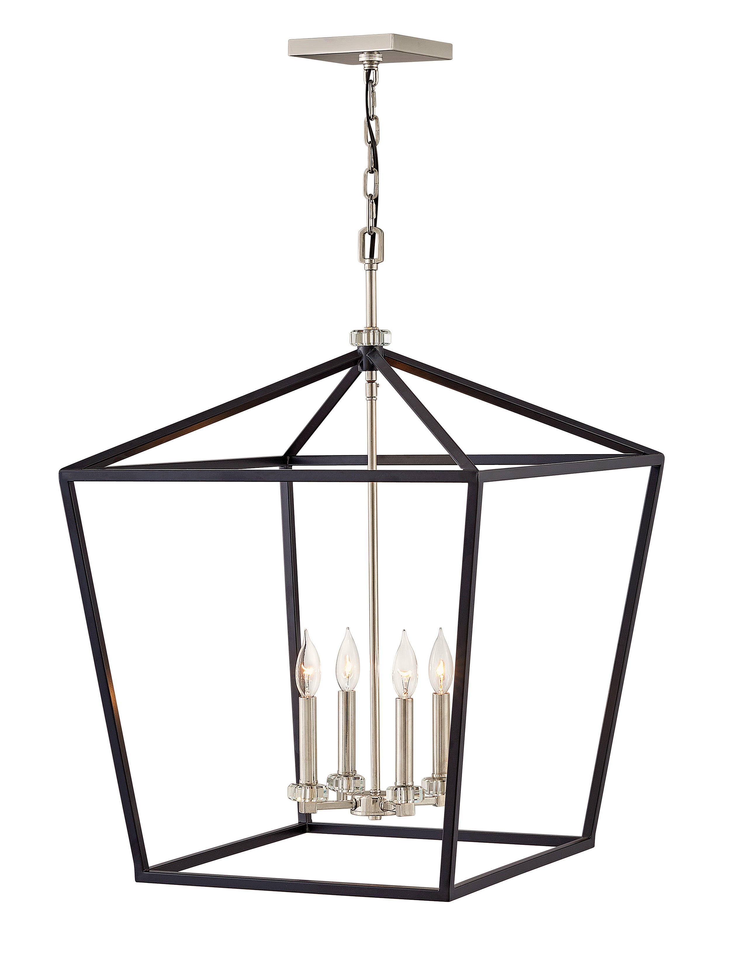 STINSON Chandelier Noir - 3538BK | HINKLEY