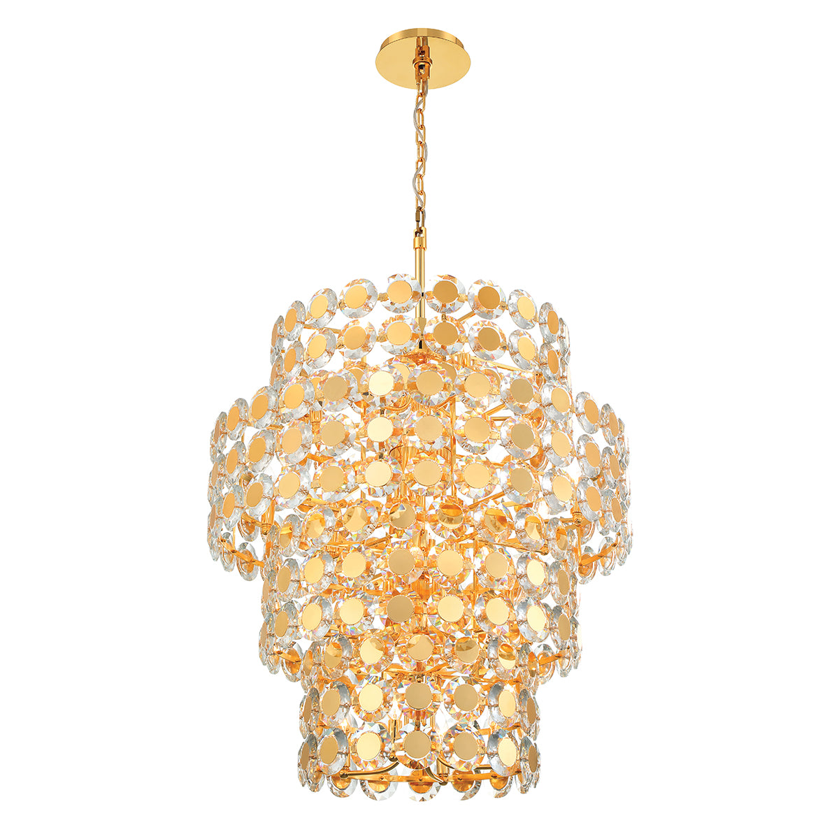 PERRENE Chandelier Gold - 44289-028 | EUROFASE