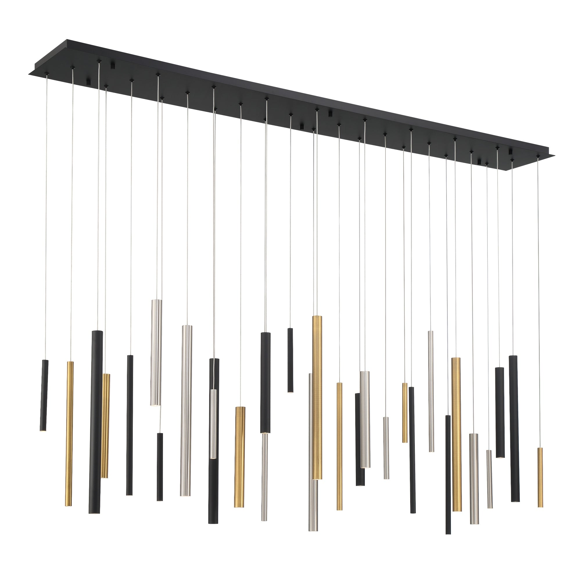 SANTANA Chandelier Black, Nickel, Gold INTEGRATED LED - 46814-012 | EUROFASE