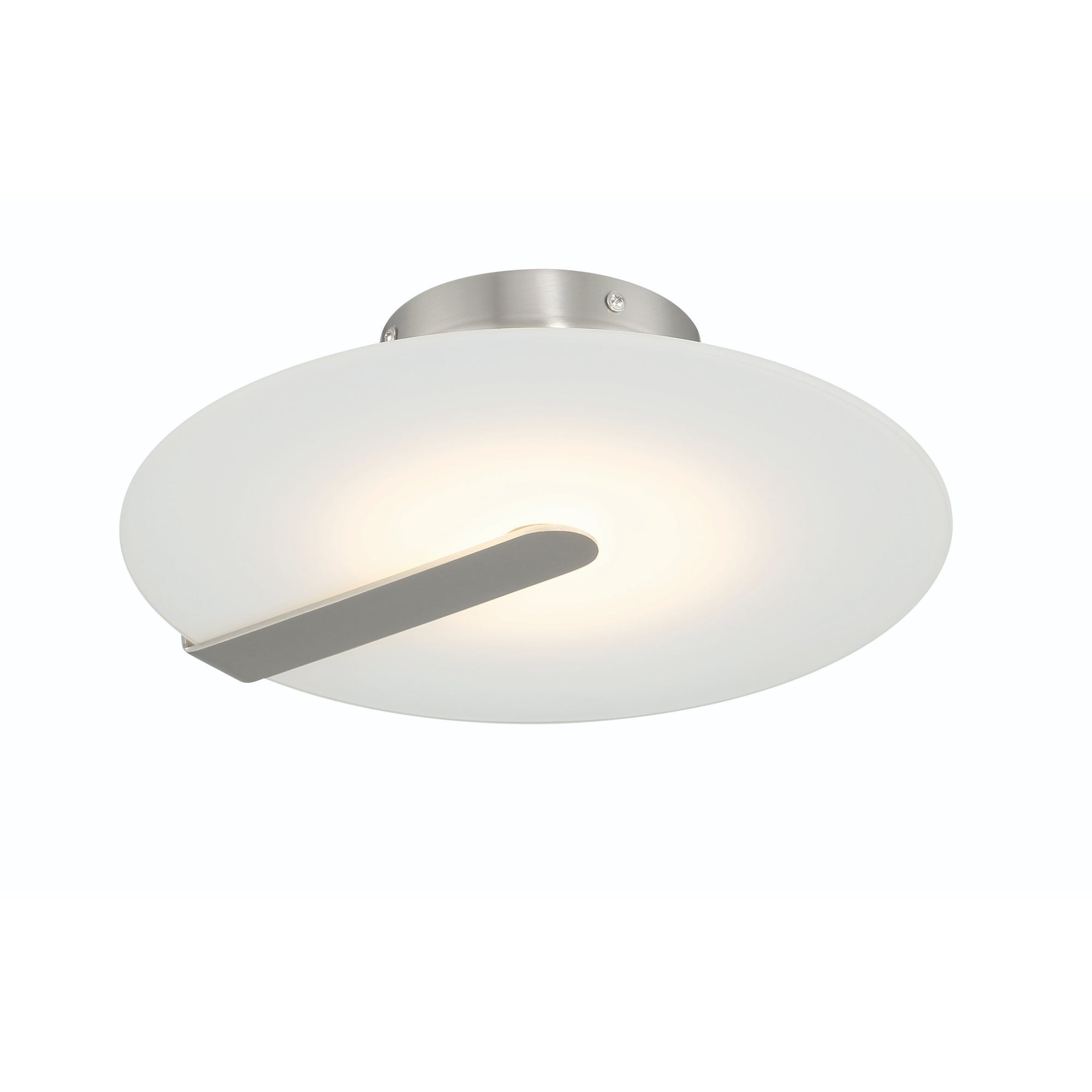 NUVOLA Flush mount  Nickel, White INTEGRATED LED - 46843-029 | EUROFASE