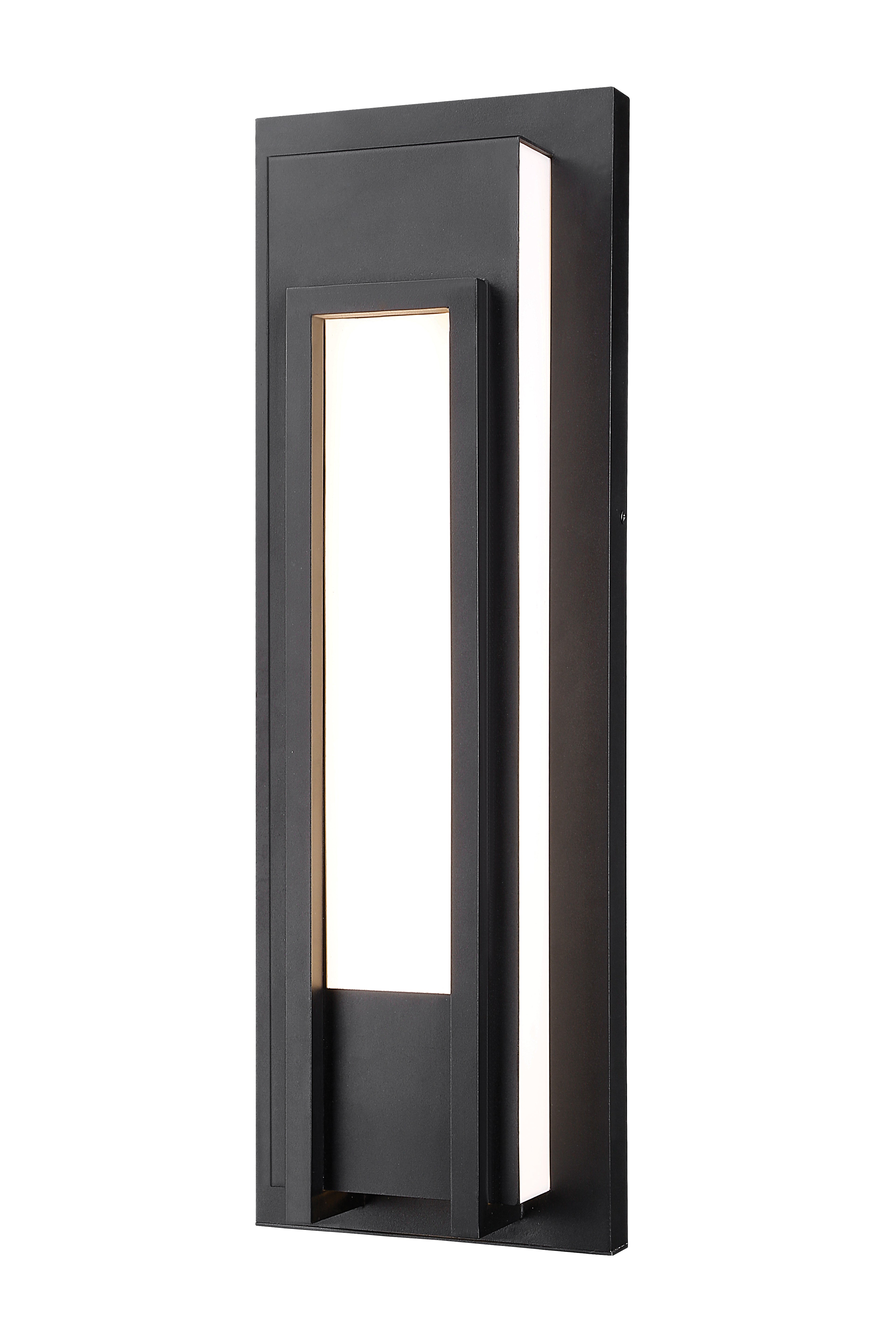 KEATON Murale exterieure Noir DEL INTÉGRÉ - 520B-BK-LED | Z-LITE