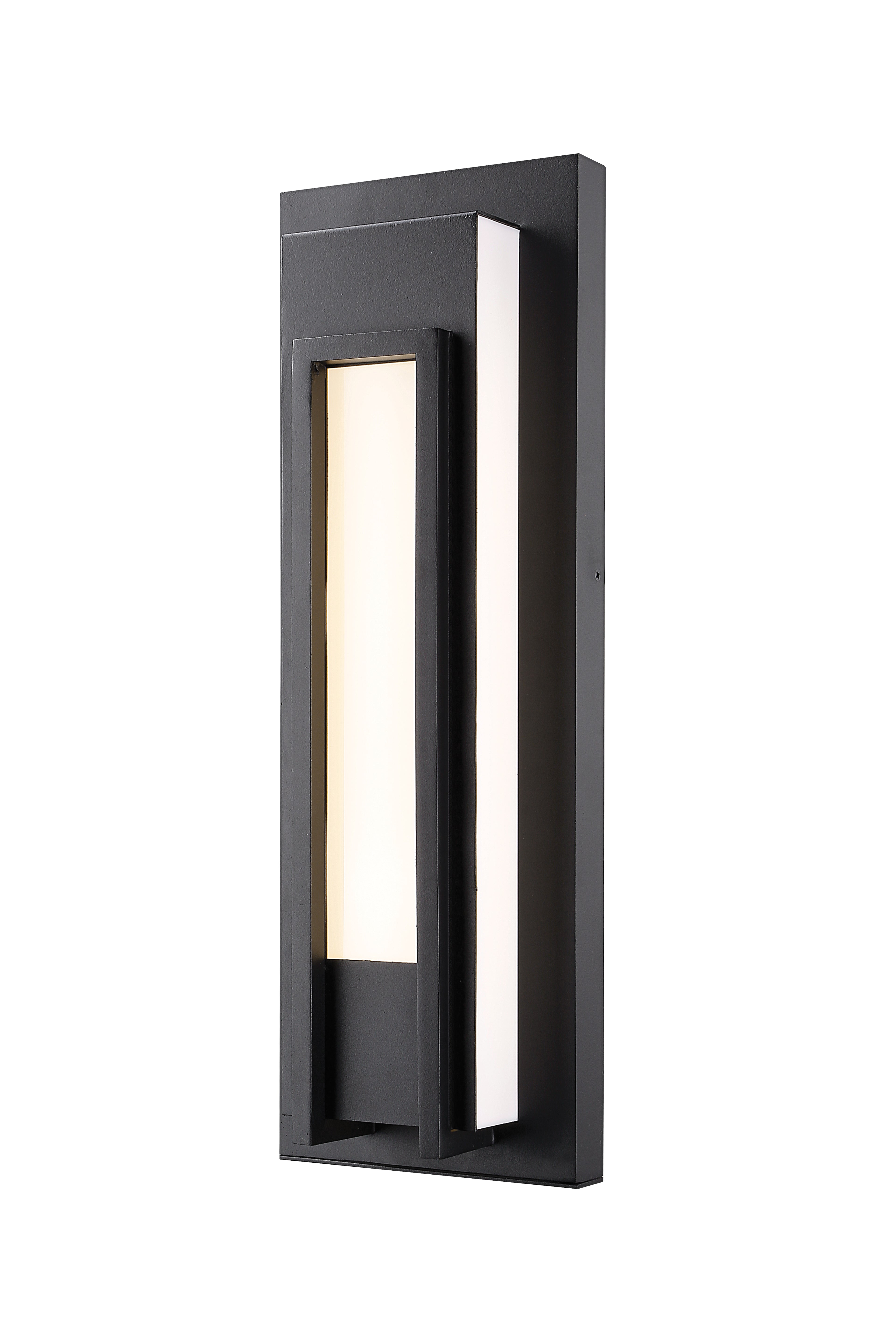 KEATON Murale exterieure Noir DEL INTÉGRÉ - 520M-BK-LED | Z-LITE