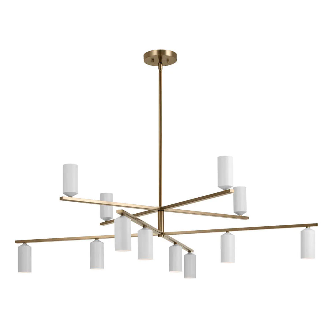 GALA Suspension Bronze, Blanc - 52533CPZWH | Kichler