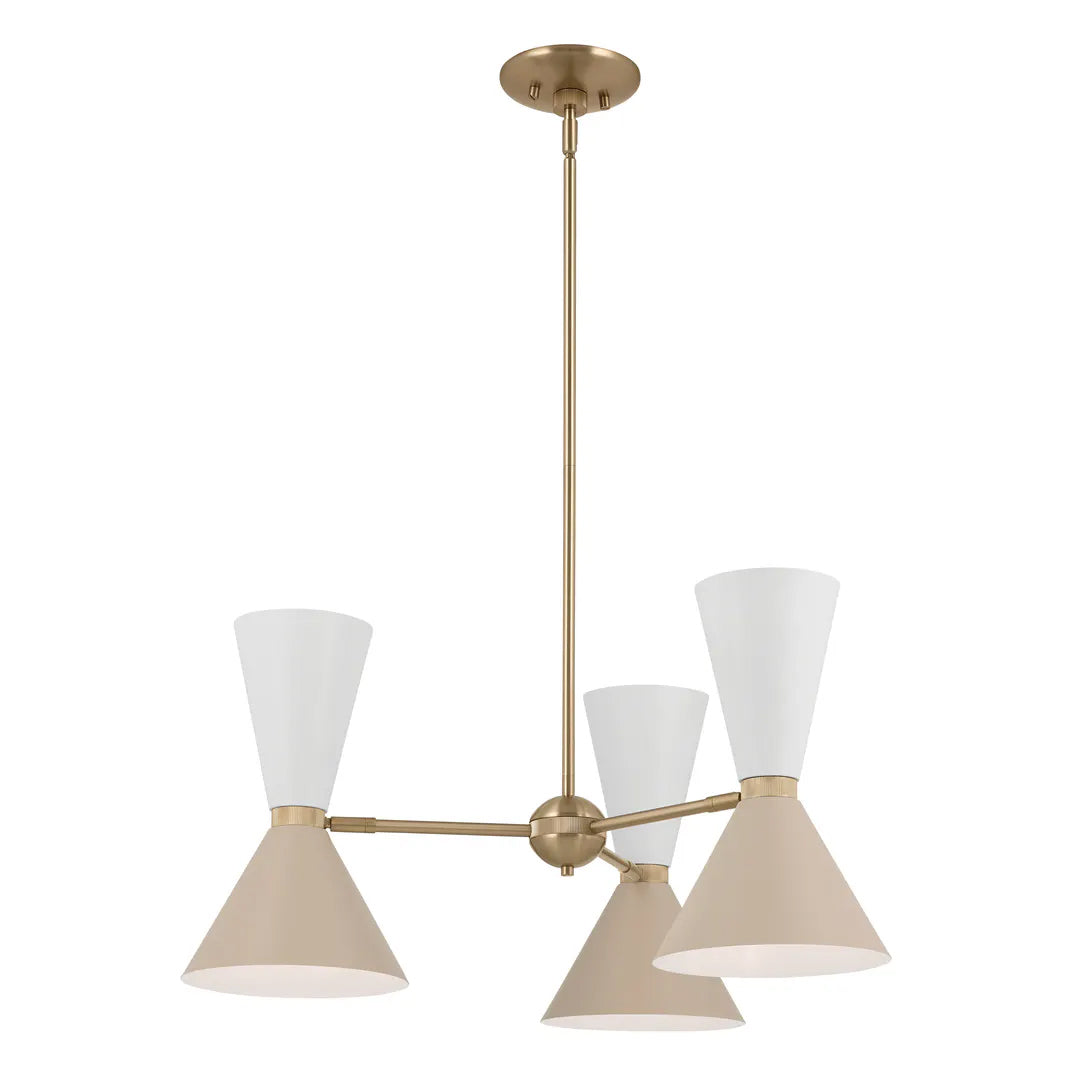 PHIX Suspension Bronze, Beige, Blanc - 52565CPZGRG | Kichler