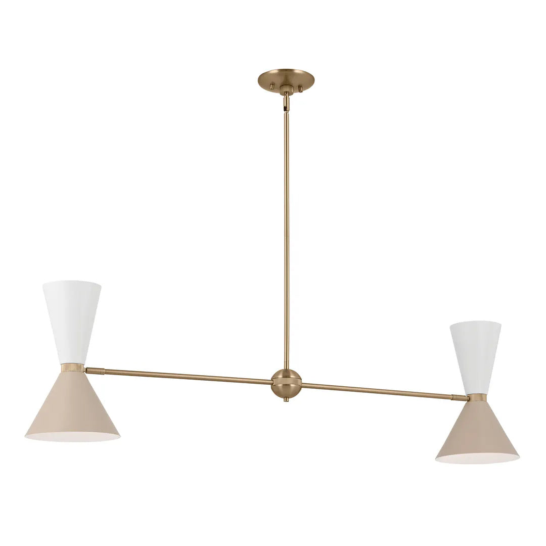 PHIX Suspension Bronze, Beige, Blanc - 52569CPZGRG | Kichler