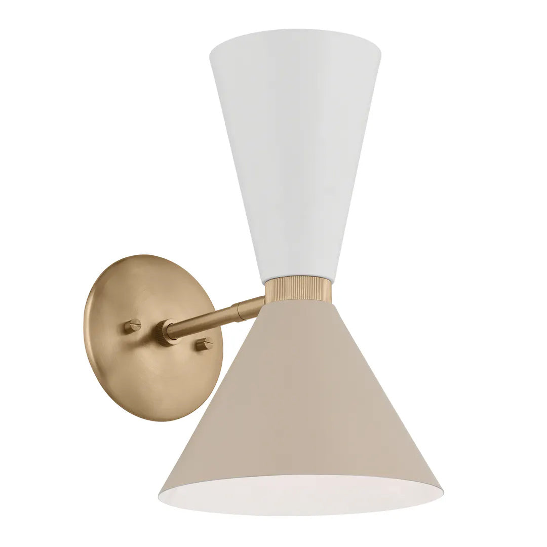 PHIX Murale Bronze, Beige, Blanc - 52570CPZGRG | Kichler