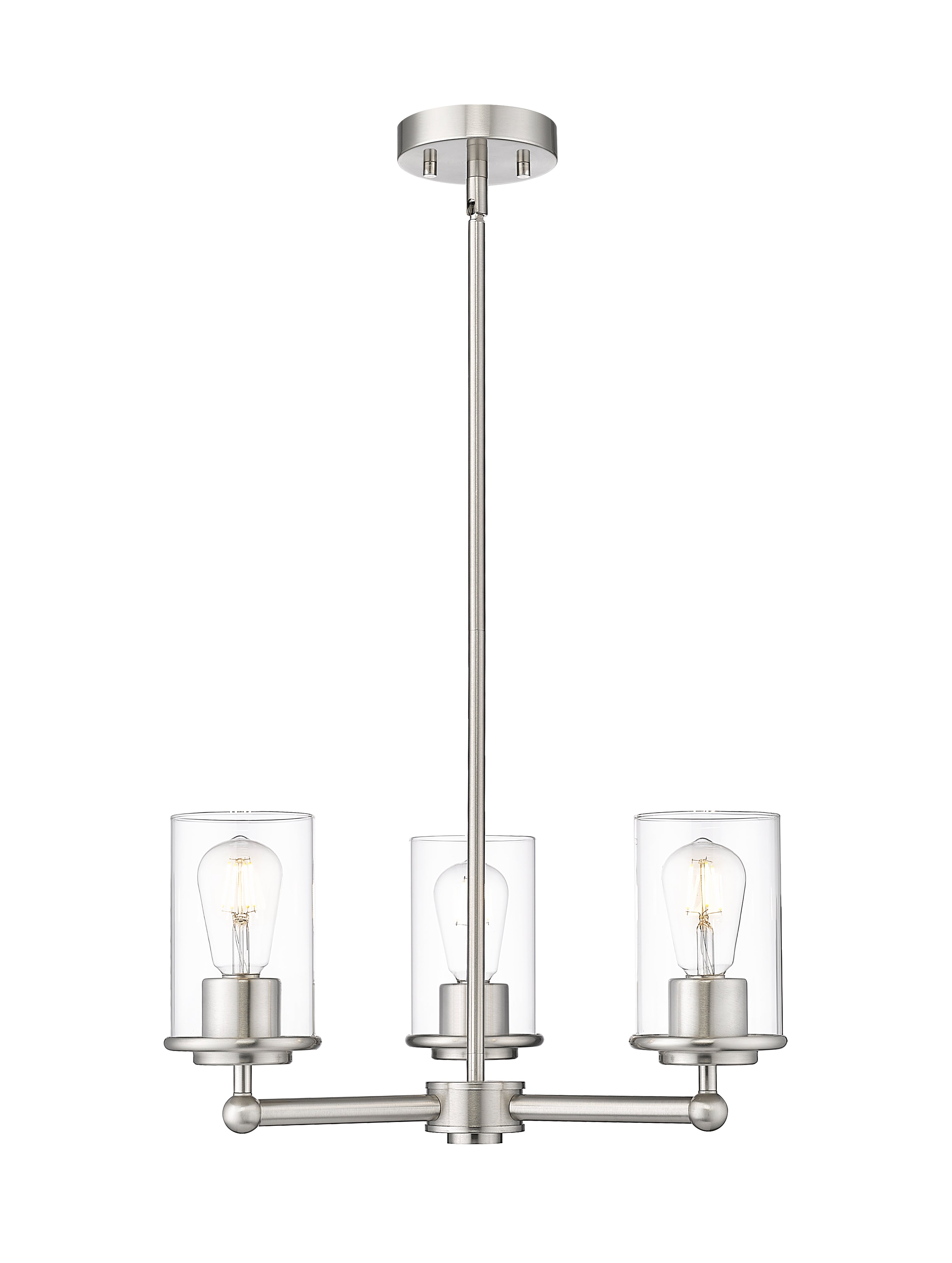 THAYER Chandelier Nickel - 742-3BN | Z-LITE