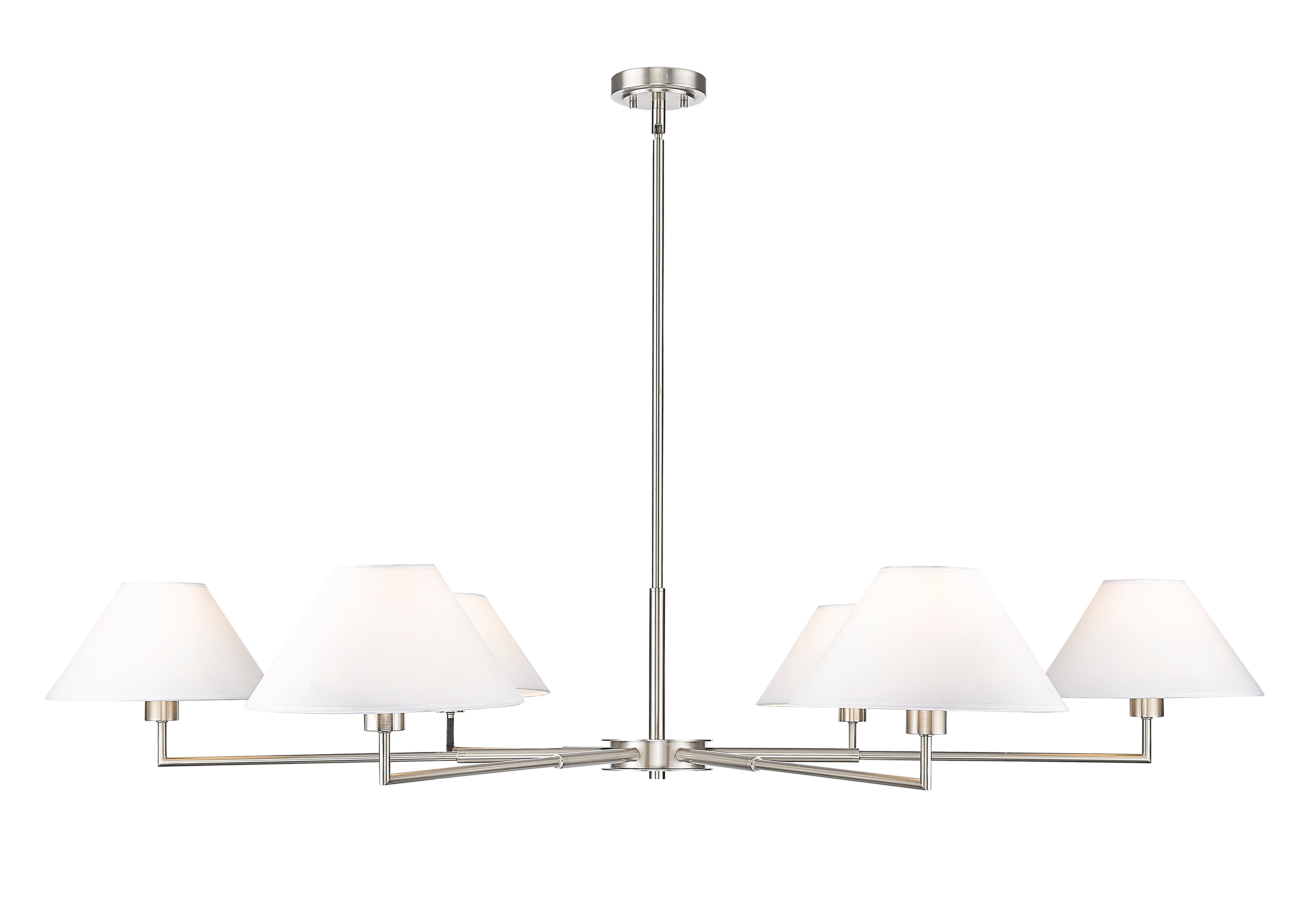 LEILA Chandelier Nickel - 744-63R-BN | Z-LITE