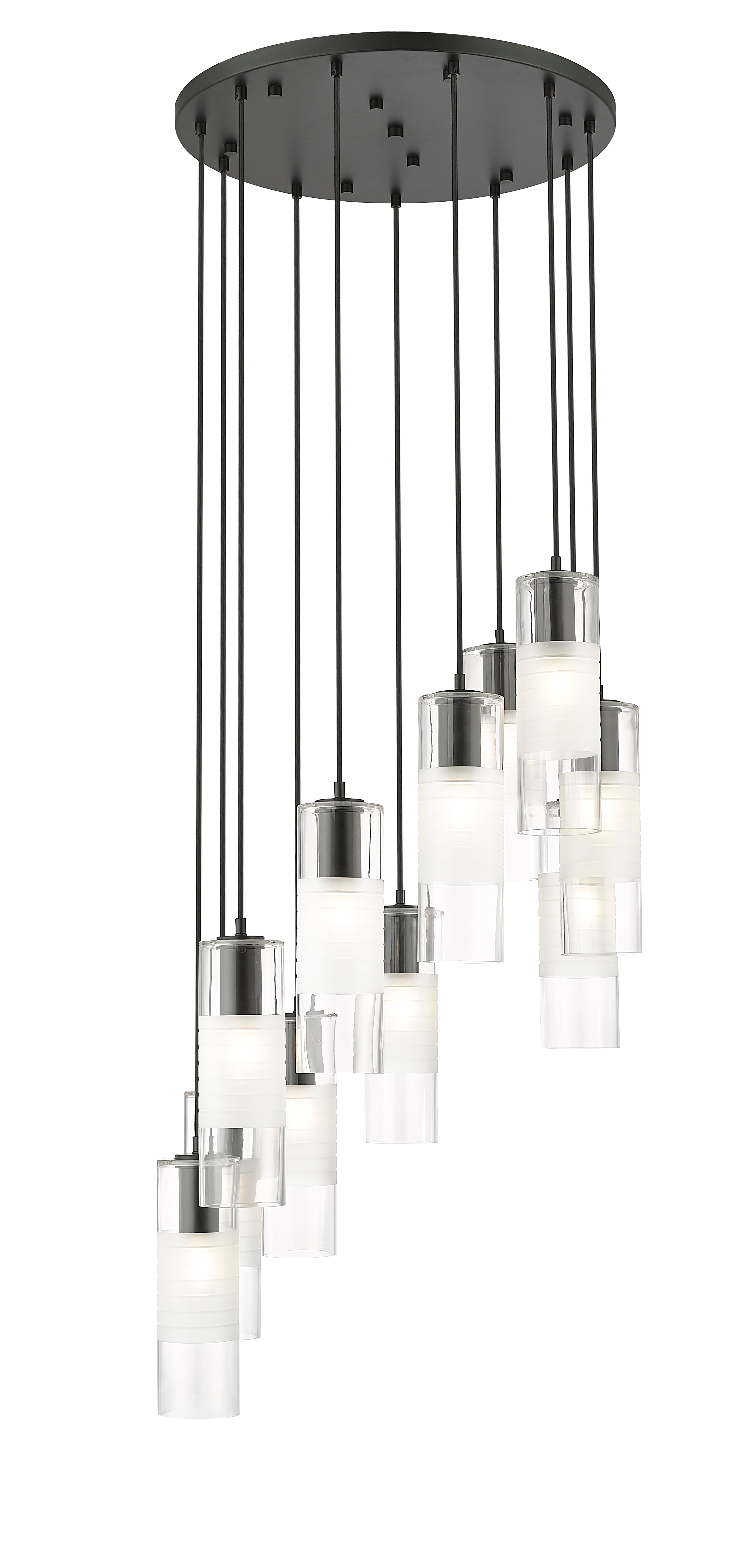 ALTON Chandelier Noir - 824P-11R-MB | Z-LITE