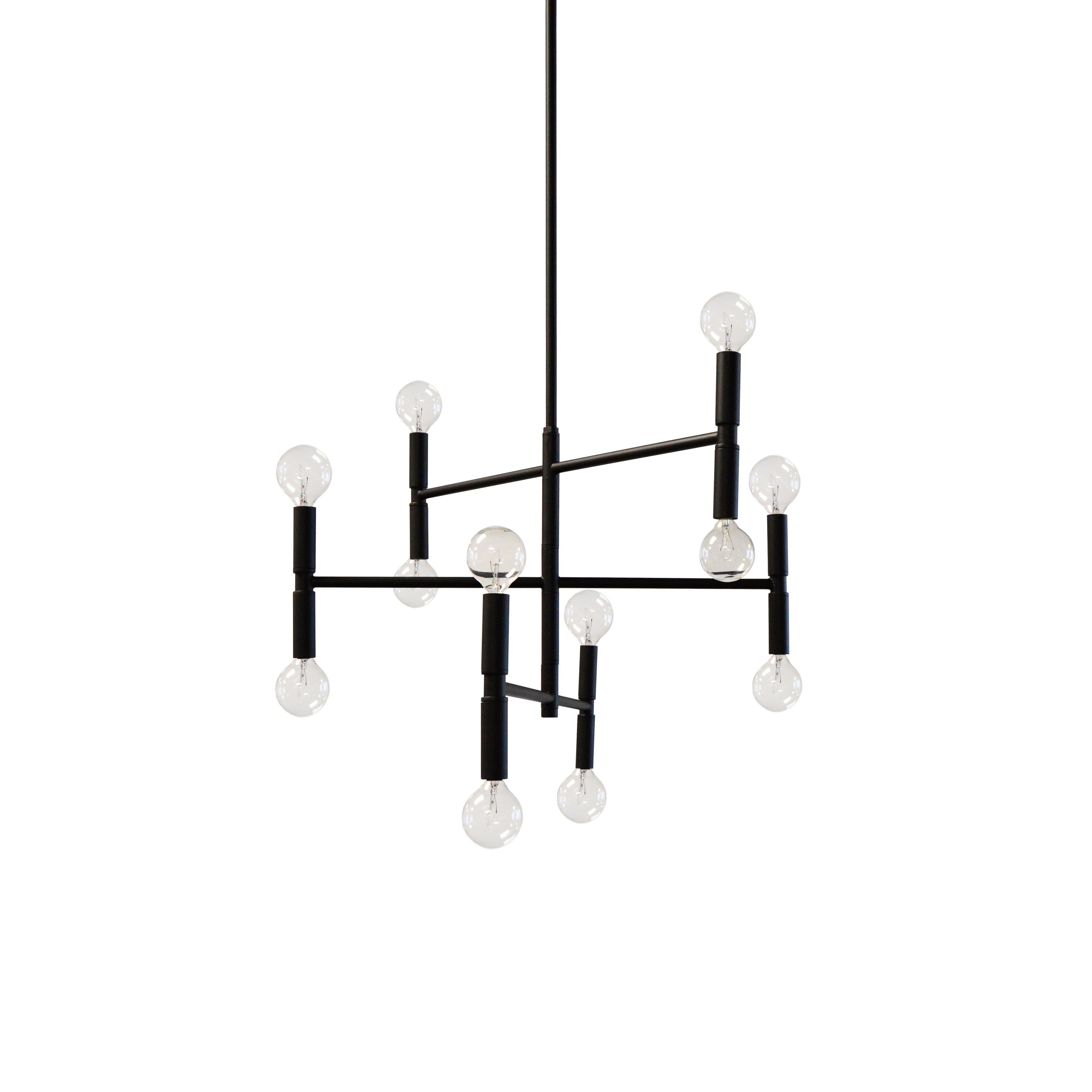 AVA Chandelier Black - AVA-2012C-MB | DAINOLITE