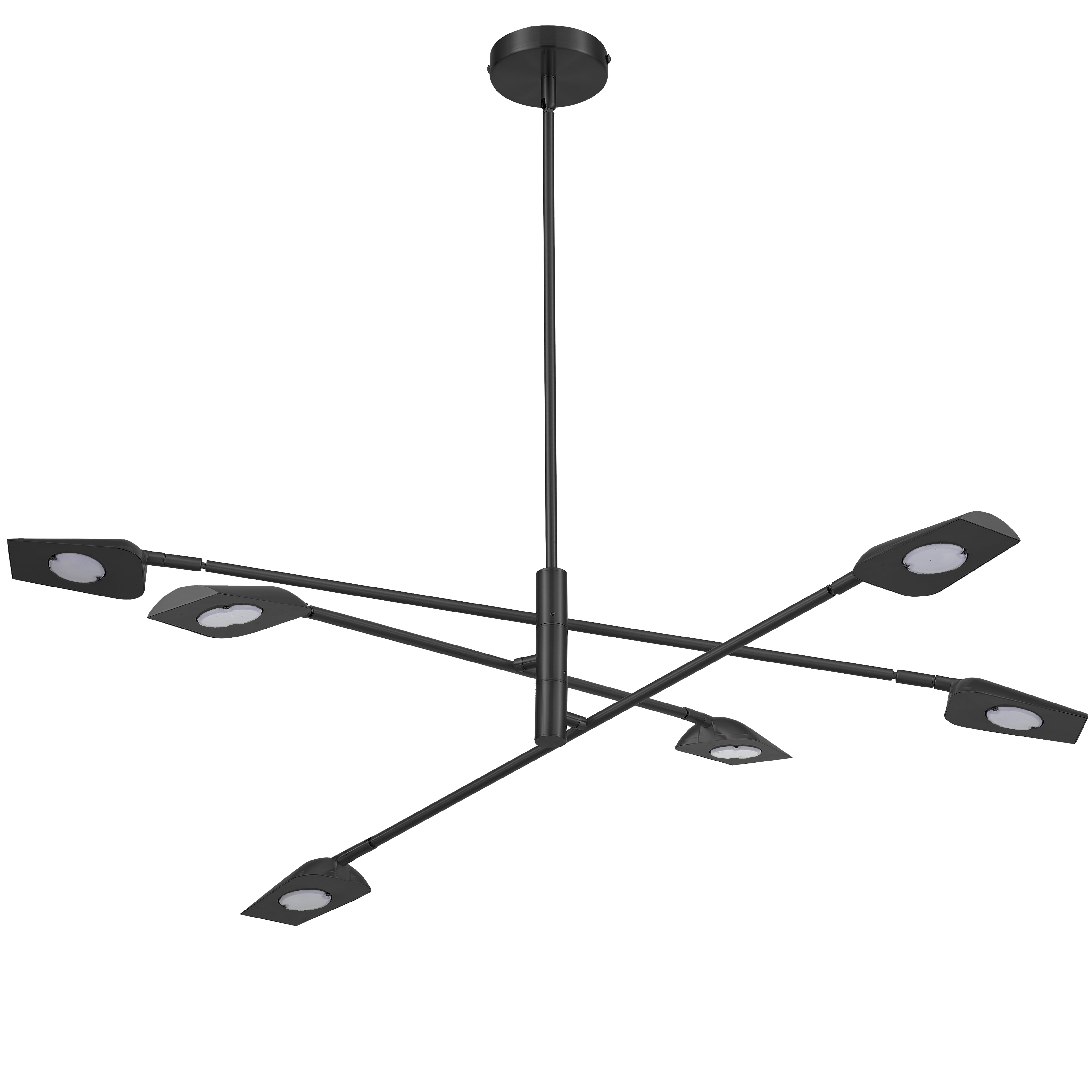 CARI Chandelier Noir DEL INTÉGRÉ - CAR-4030LEDC-MB | DAINOLITE