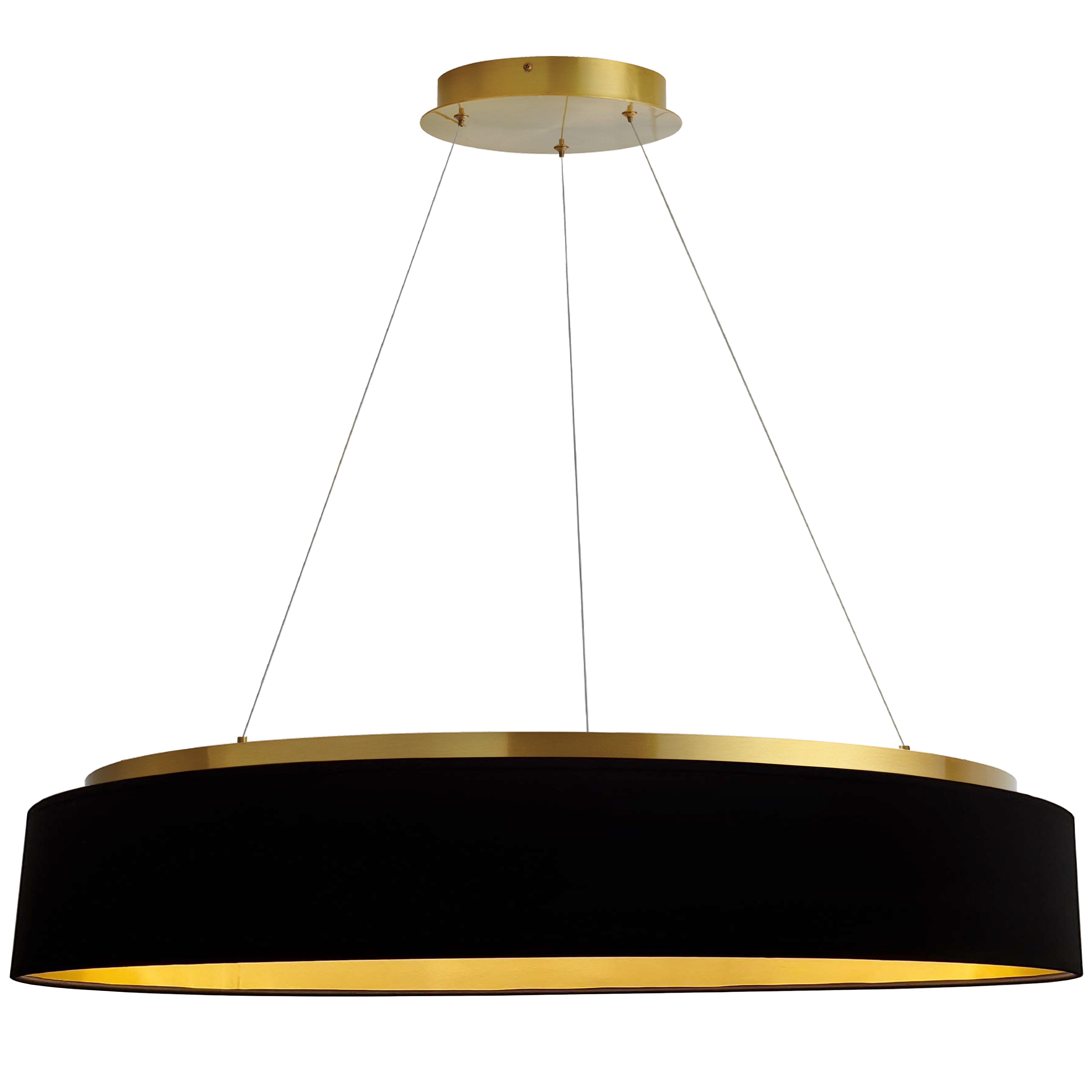 CIRCULO Chandelier Noir DEL INTÉGRÉ - CIR-3463C-AGB-698 | DAINOLITE