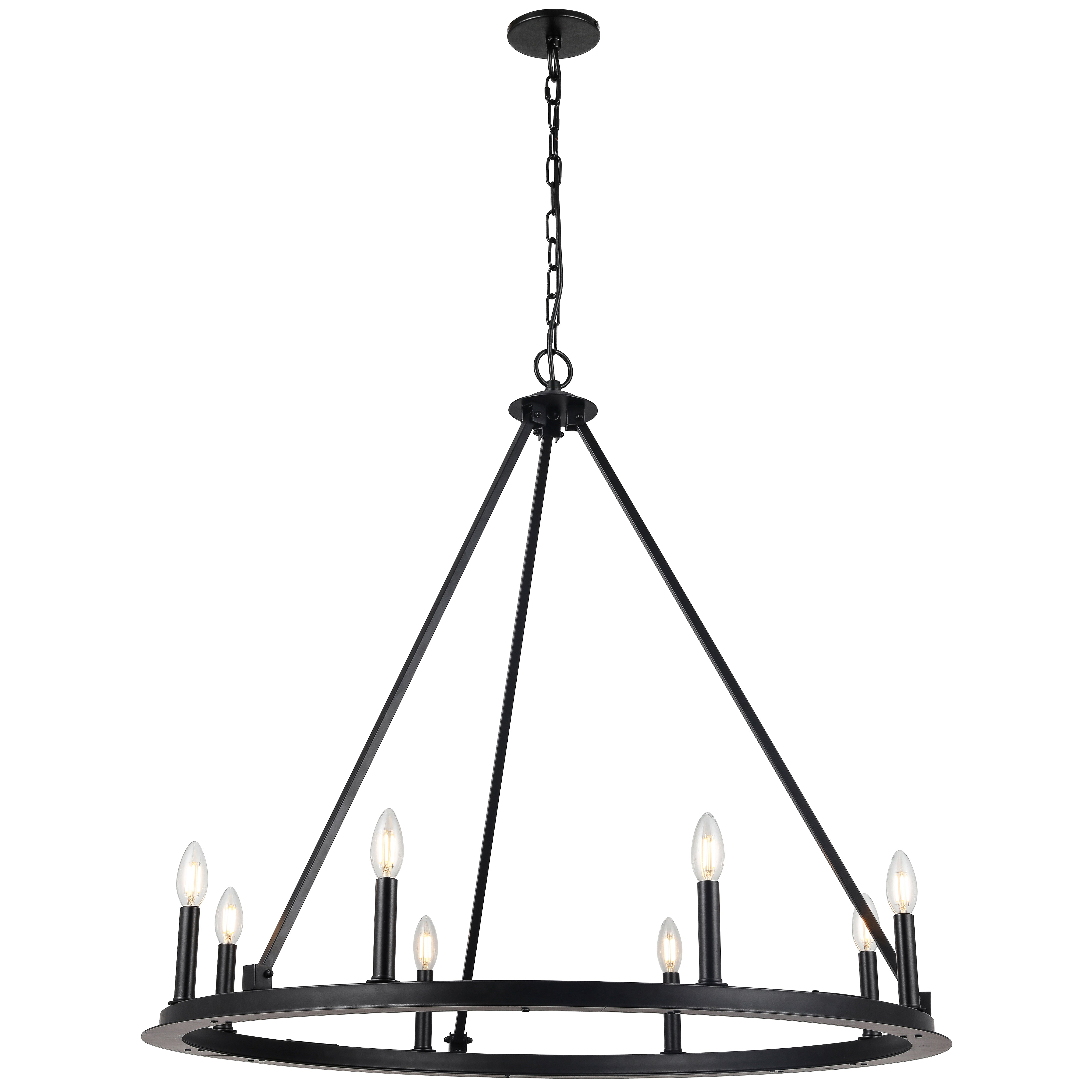 COLBY Chandelier Black - CLB-368C-MB | DAINOLITE