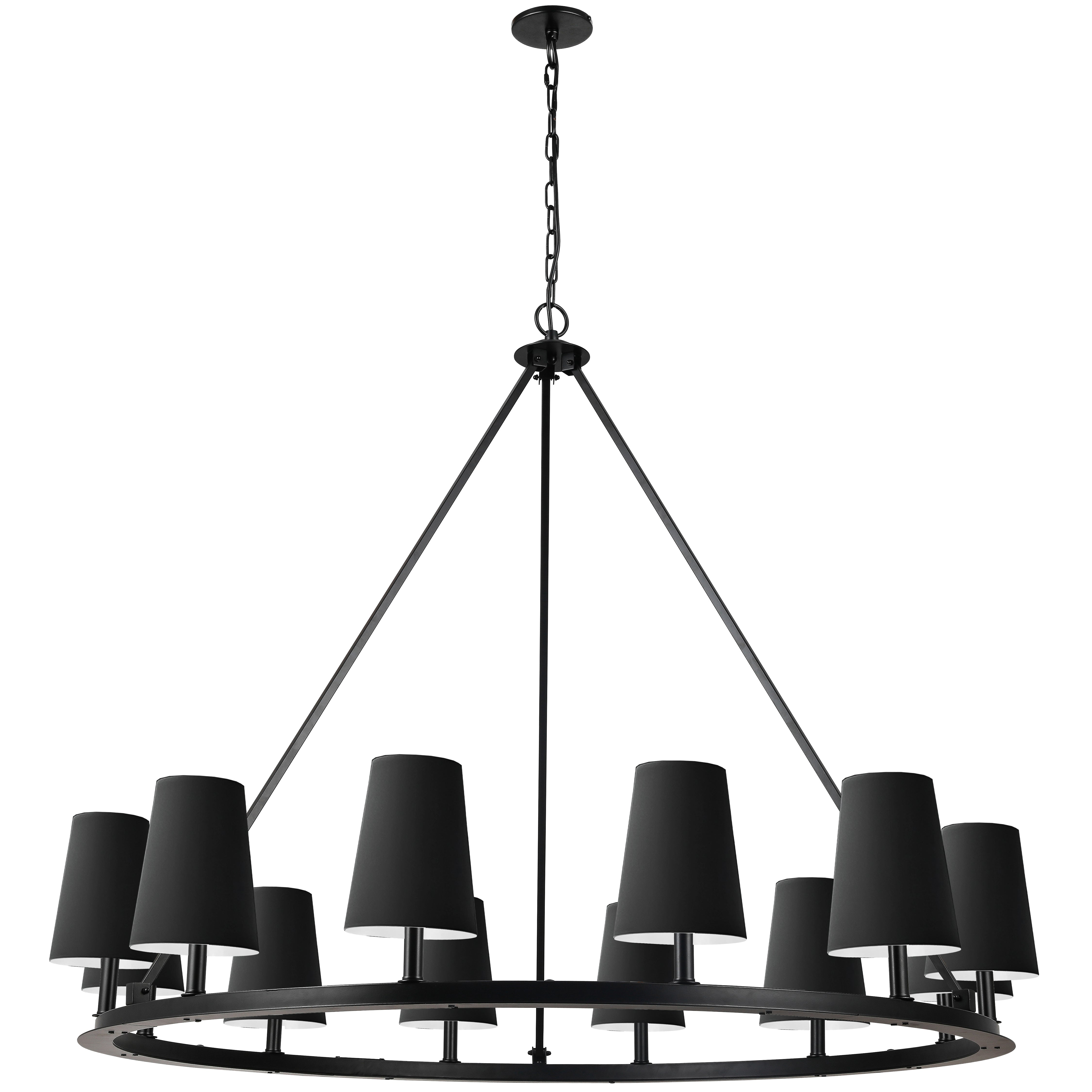 COLBY Chandelier Black - CLB-5212C-MB-797 | DAINOLITE