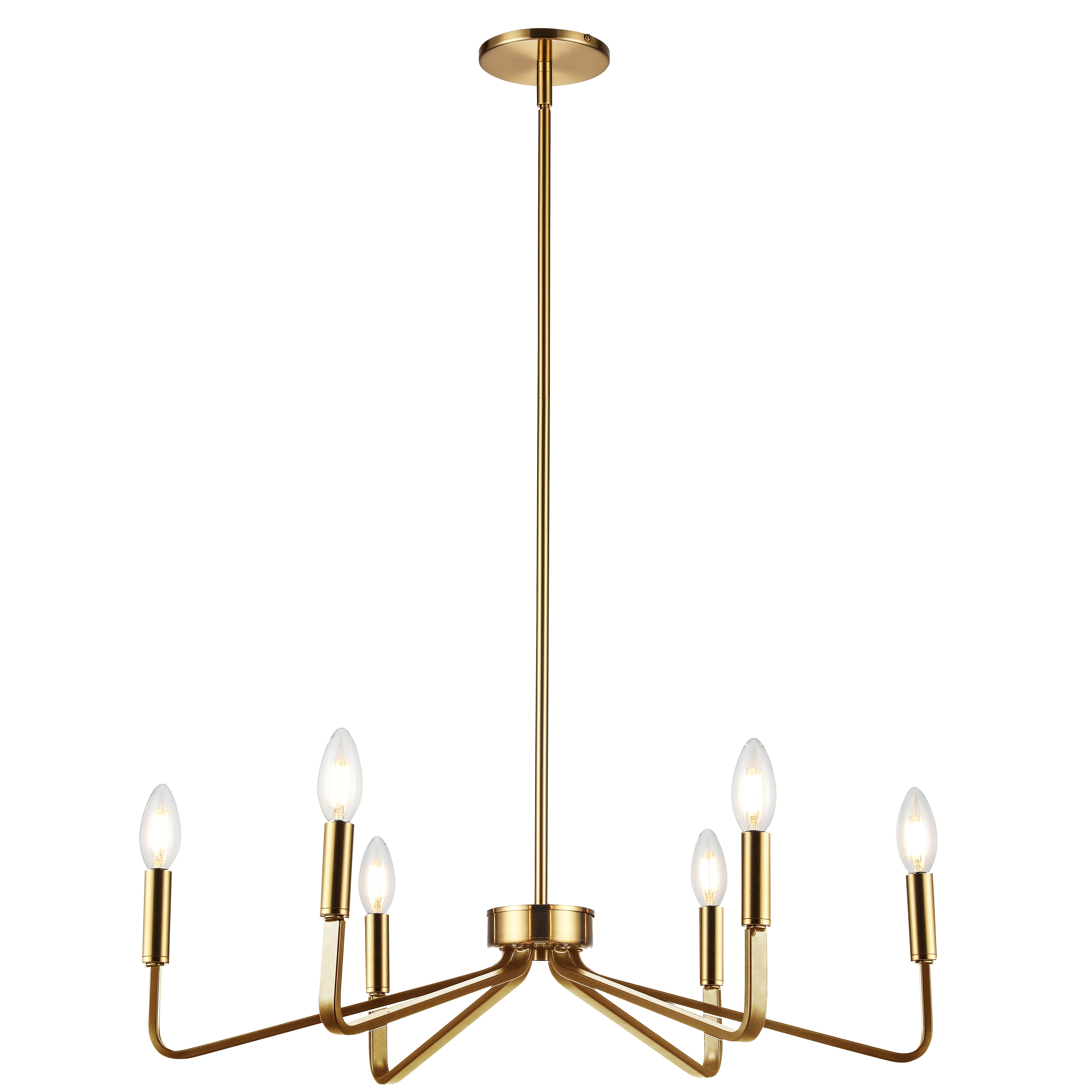 CLAYTON Chandelier Gold - CLN-266C-AGB | DAINOLITE