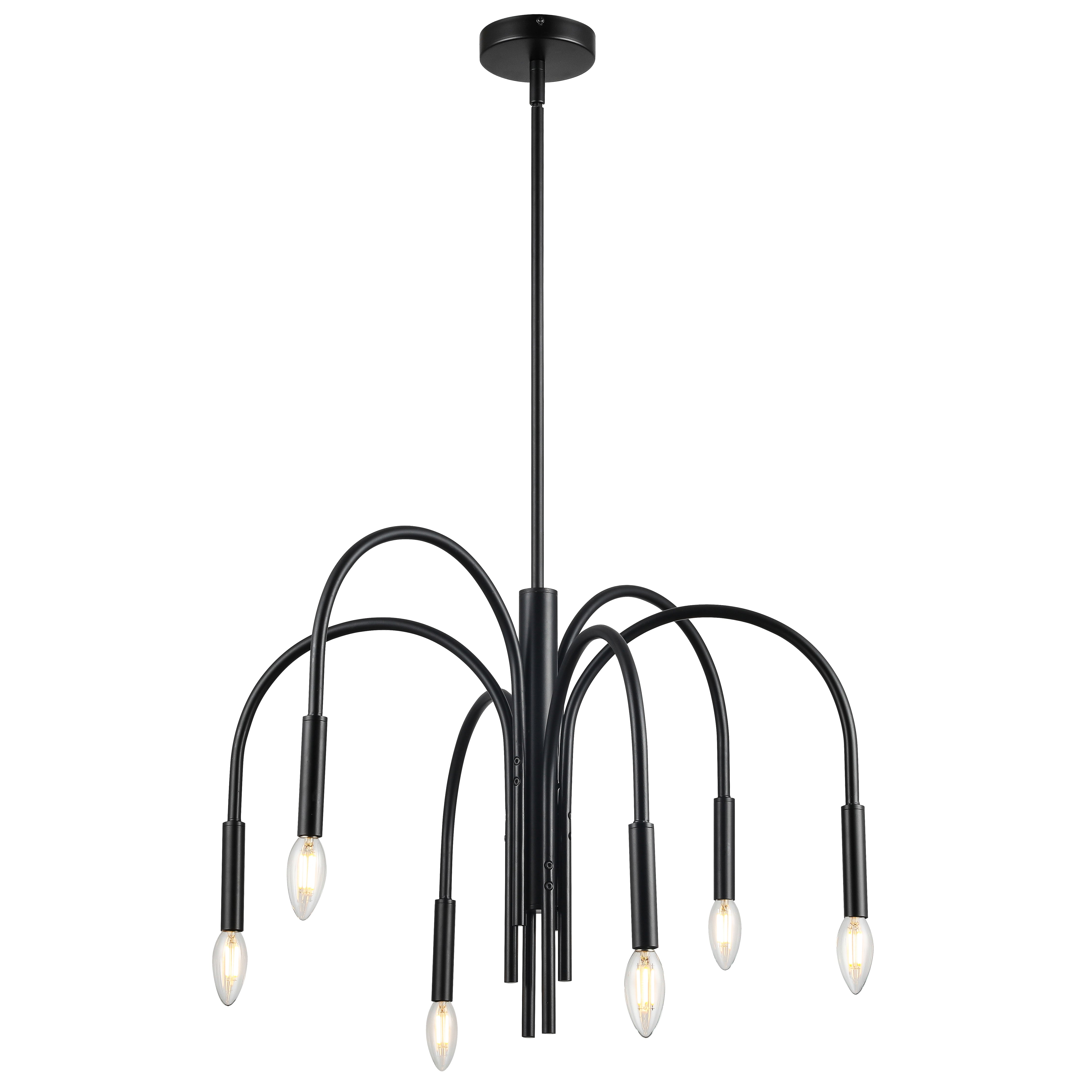 CALLWAY Chandelier Black - CLY-246C-MB | DAINOLITE