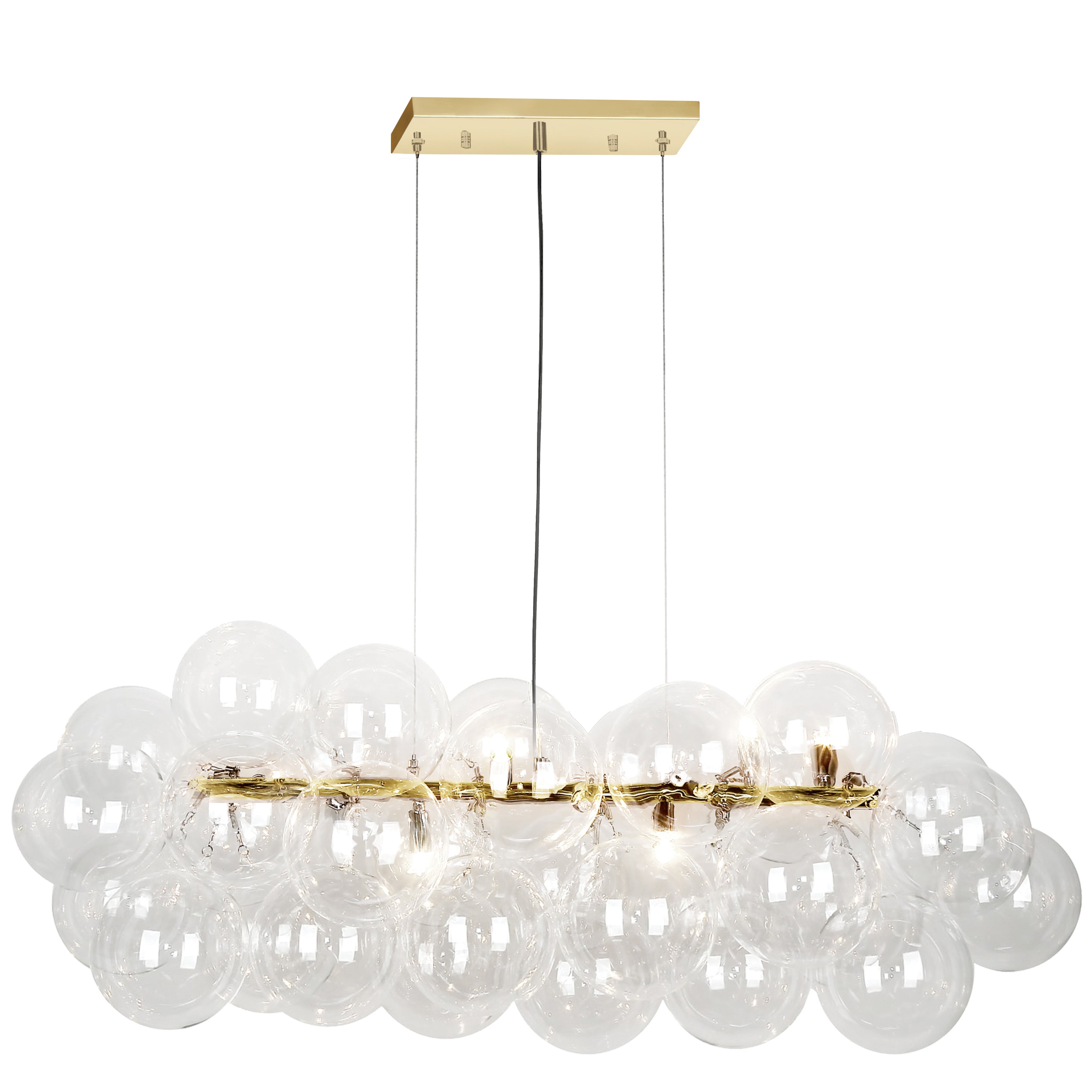 COMET Chandelier - CMT-418HP-CLR-AGB | DAINOLITE