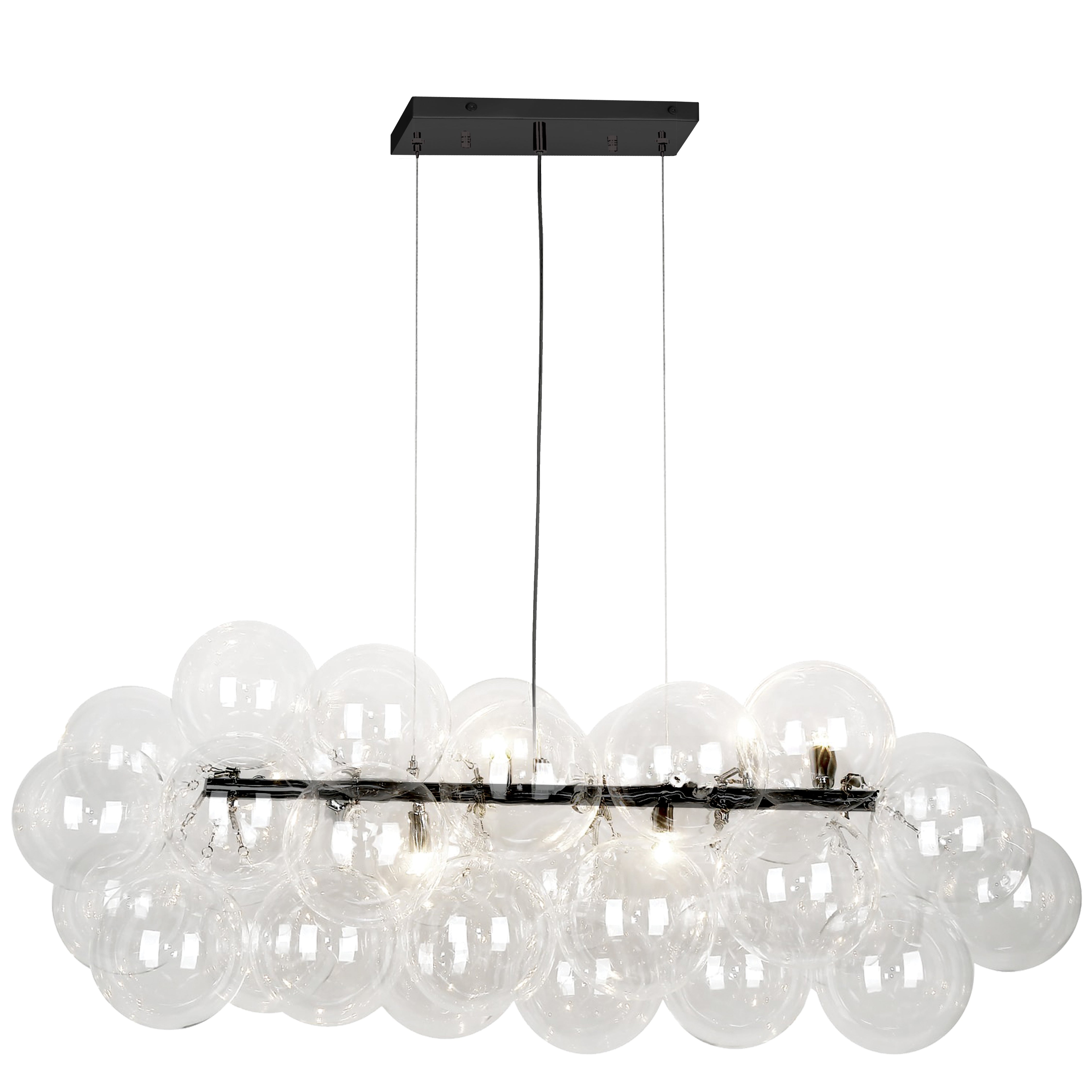 COMET Chandelier - CMT-418HP-CLR-MB | DAINOLITE