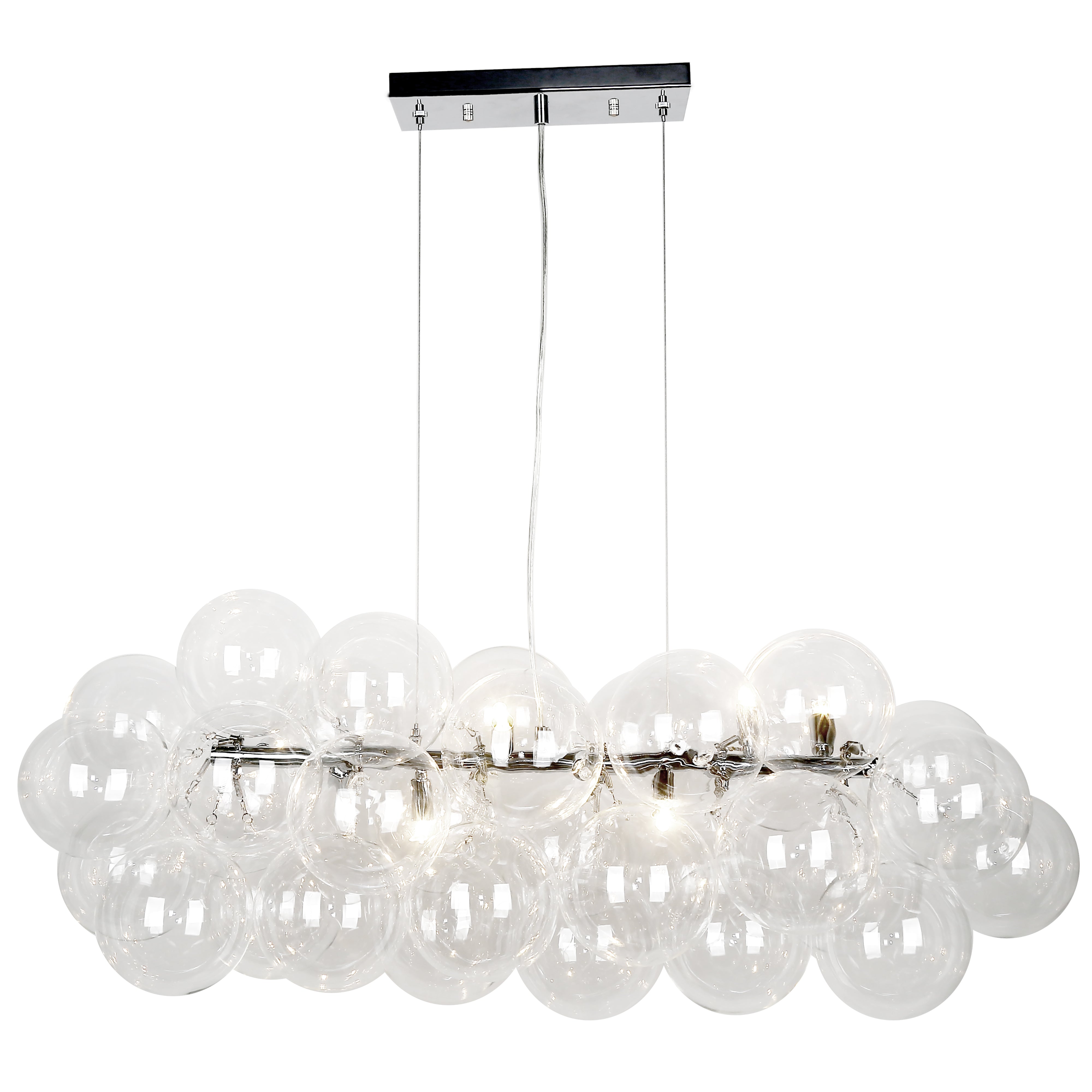 COMET Chandelier Chrome - CMT-418HP-CLR-PC | DAINOLITE