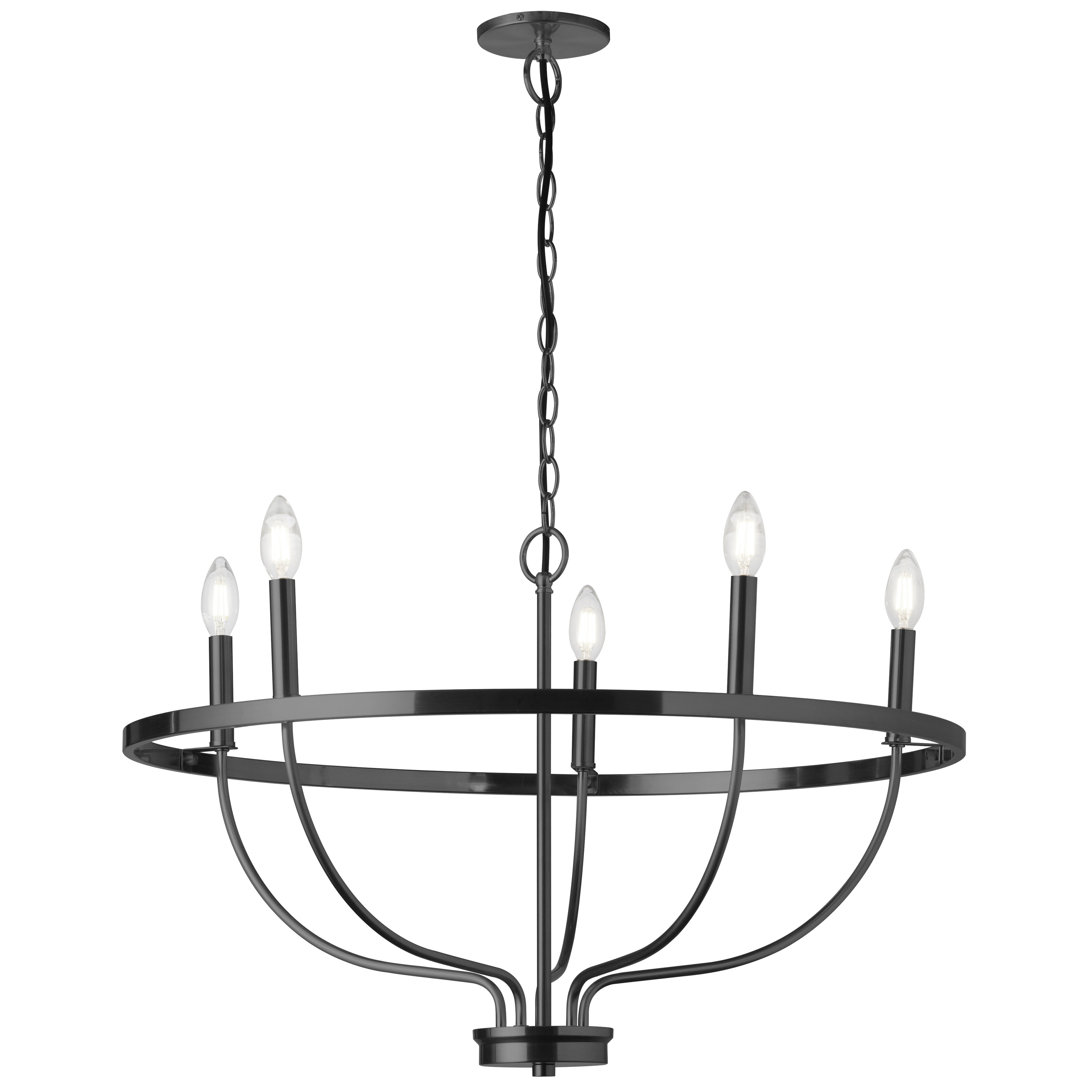 CESAR Chandelier Noir - CSR-295C-MB | DAINOLITE