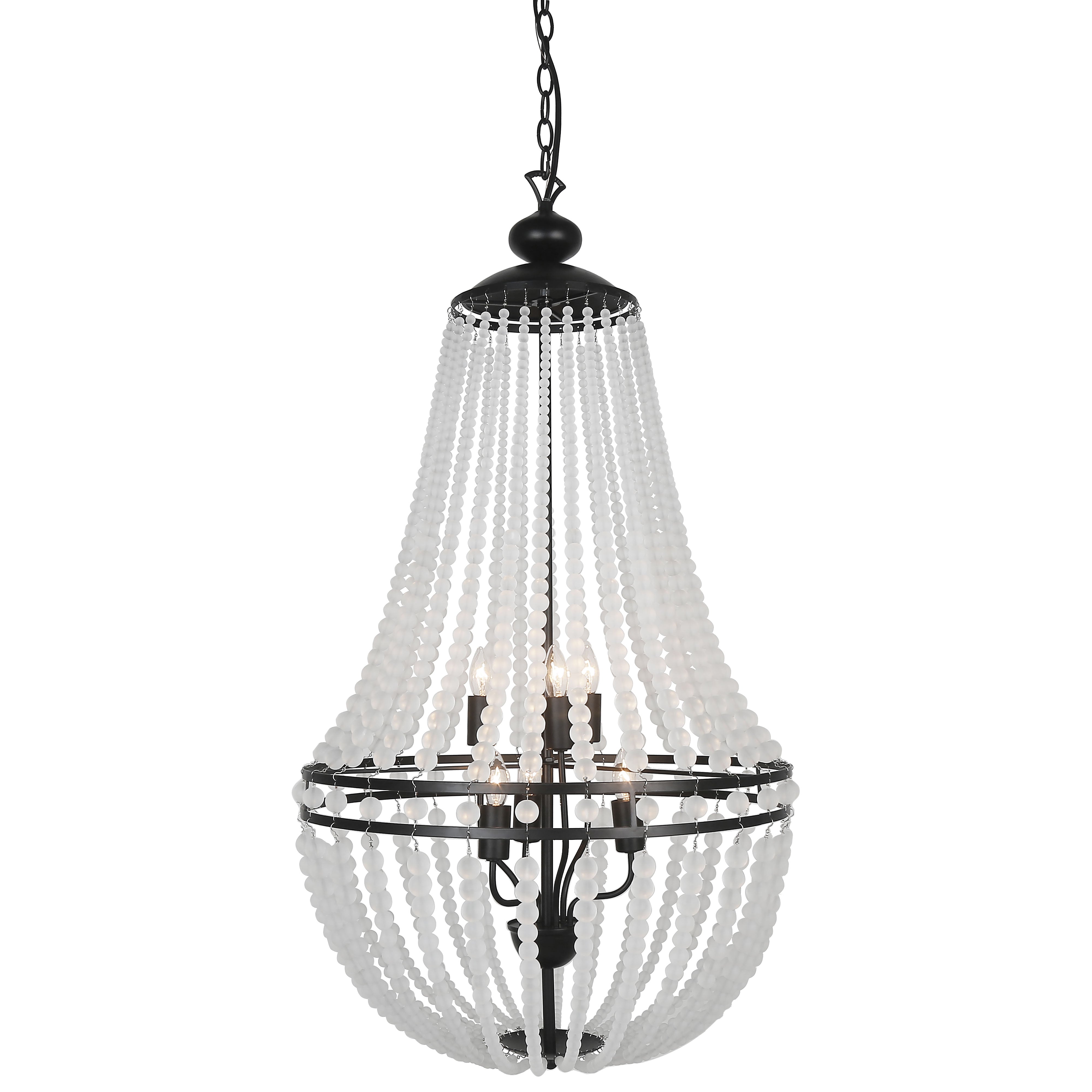 DAWSON Chandelier Blanc - DAW-386C-MB-FR | DAINOLITE