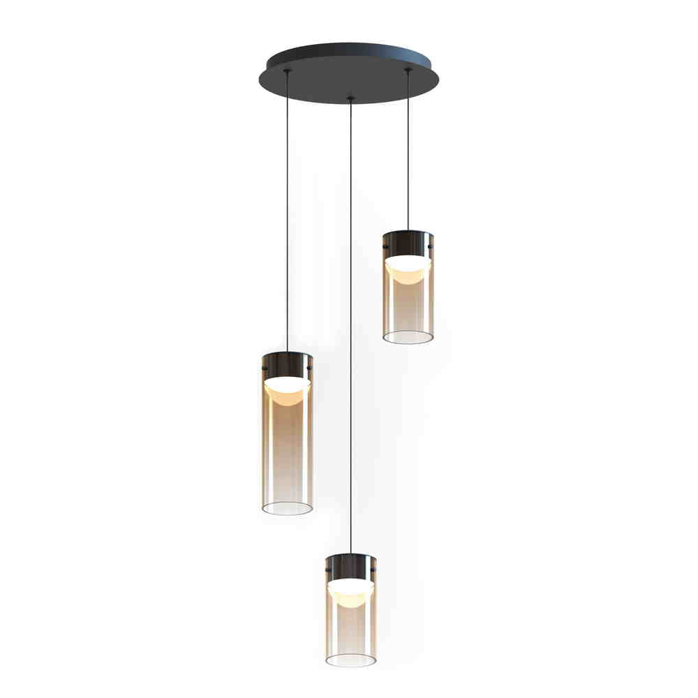 HIGHBALL Chandelier Gris DEL INTÉGRÉ - E21183-05GM | MAXIM/ET2