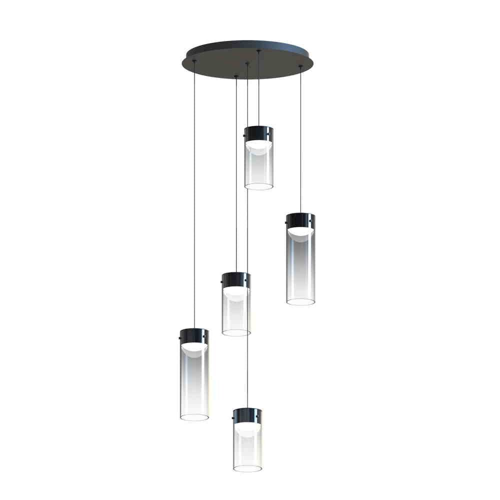 HIGHBALL Chandelier Gris DEL INTÉGRÉ - E21185-142GM | MAXIM/ET2