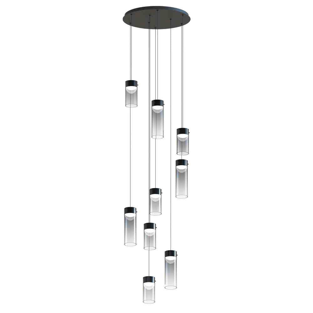 HIGHBALL Chandelier Gris DEL INTÉGRÉ - E21189-142GM | MAXIM/ET2