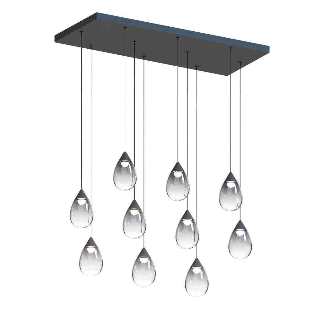 DEWDROP Suspension lineaire Noir DEL INTÉGRÉ - E21566-142BK | MAXIM/ET2