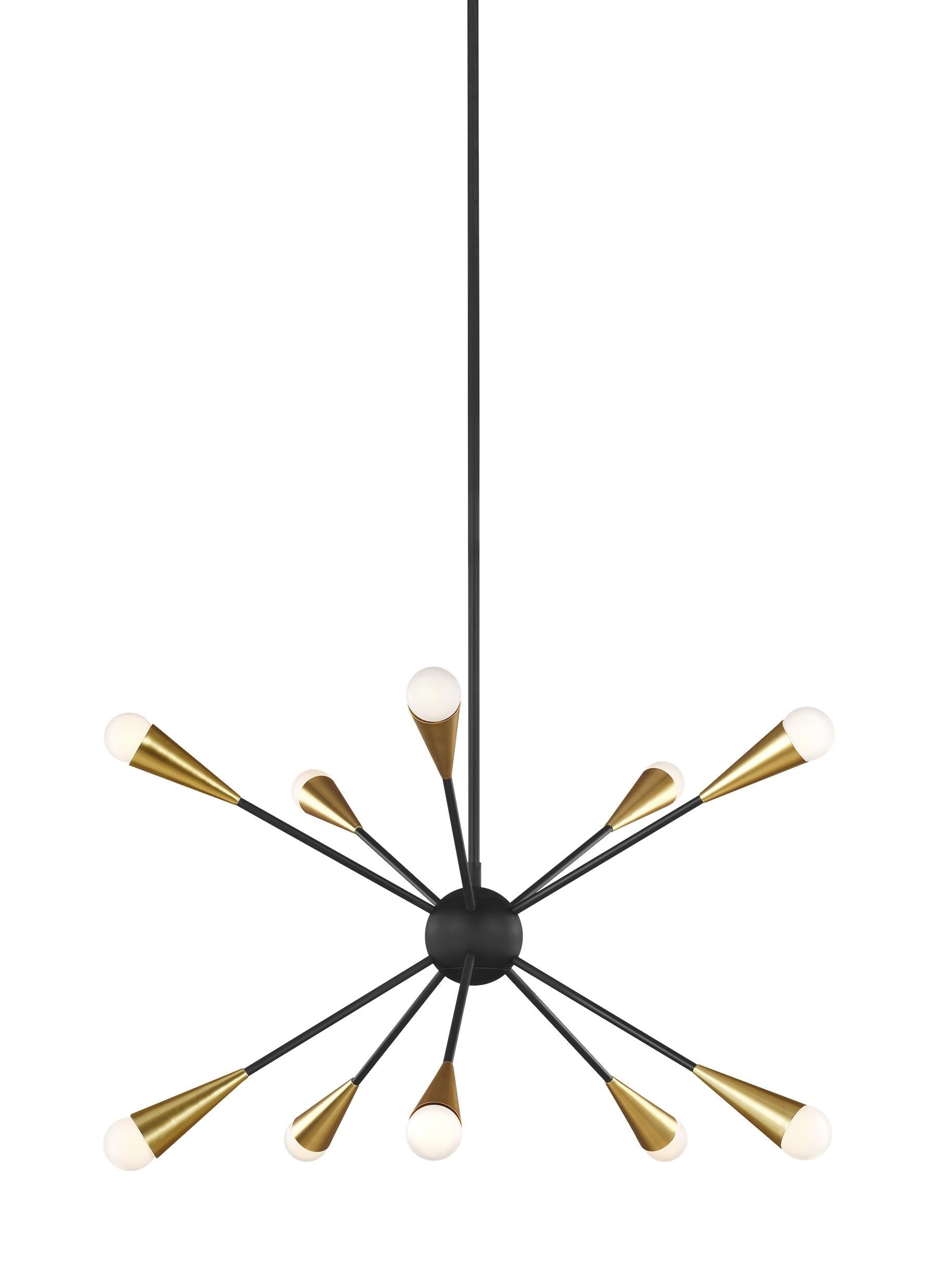 JAX Pendant Black, Gold - EC10310MBK | GENERATION LIGHTING