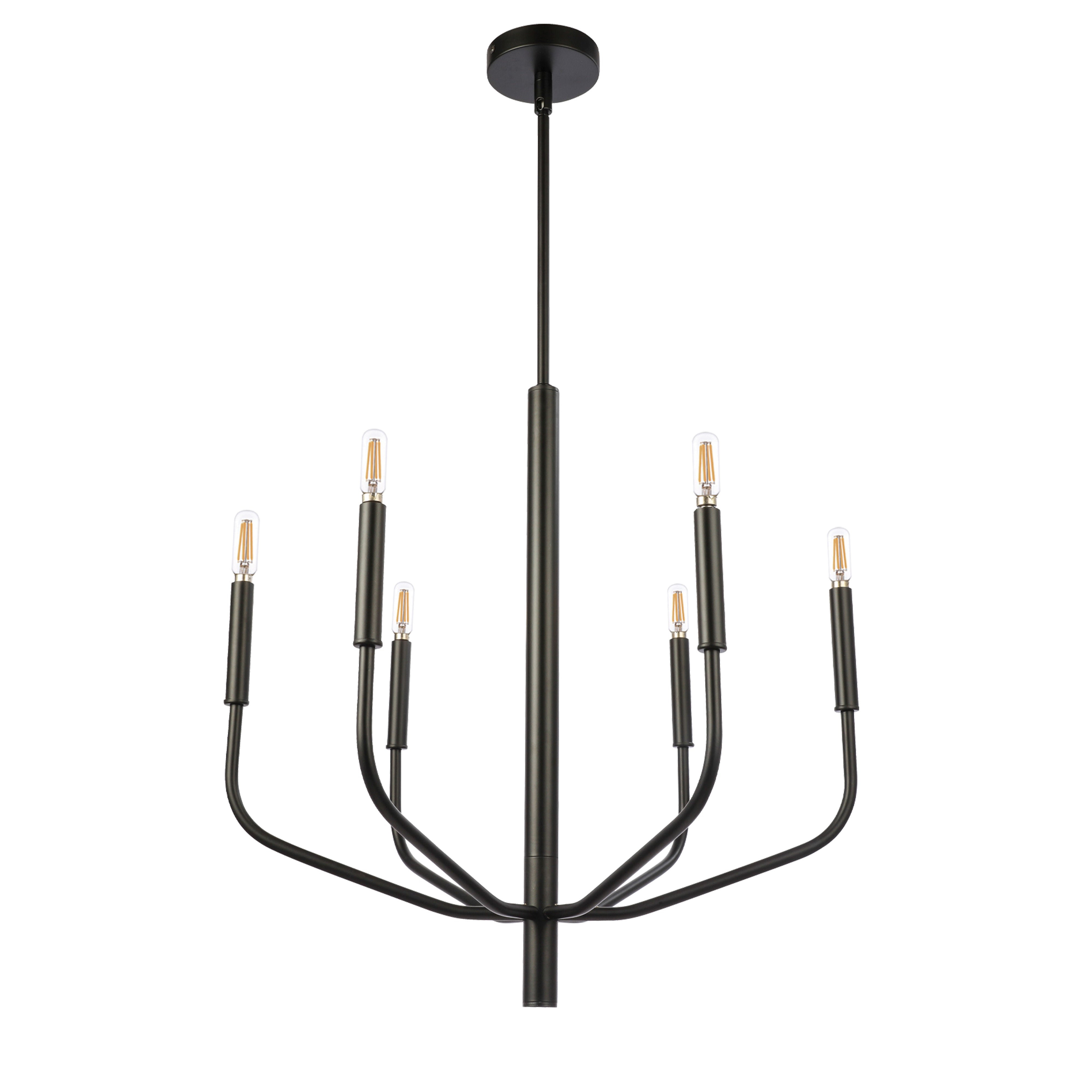 ELEANOR Chandelier Black - ELN-246C-MB | DAINOLITE