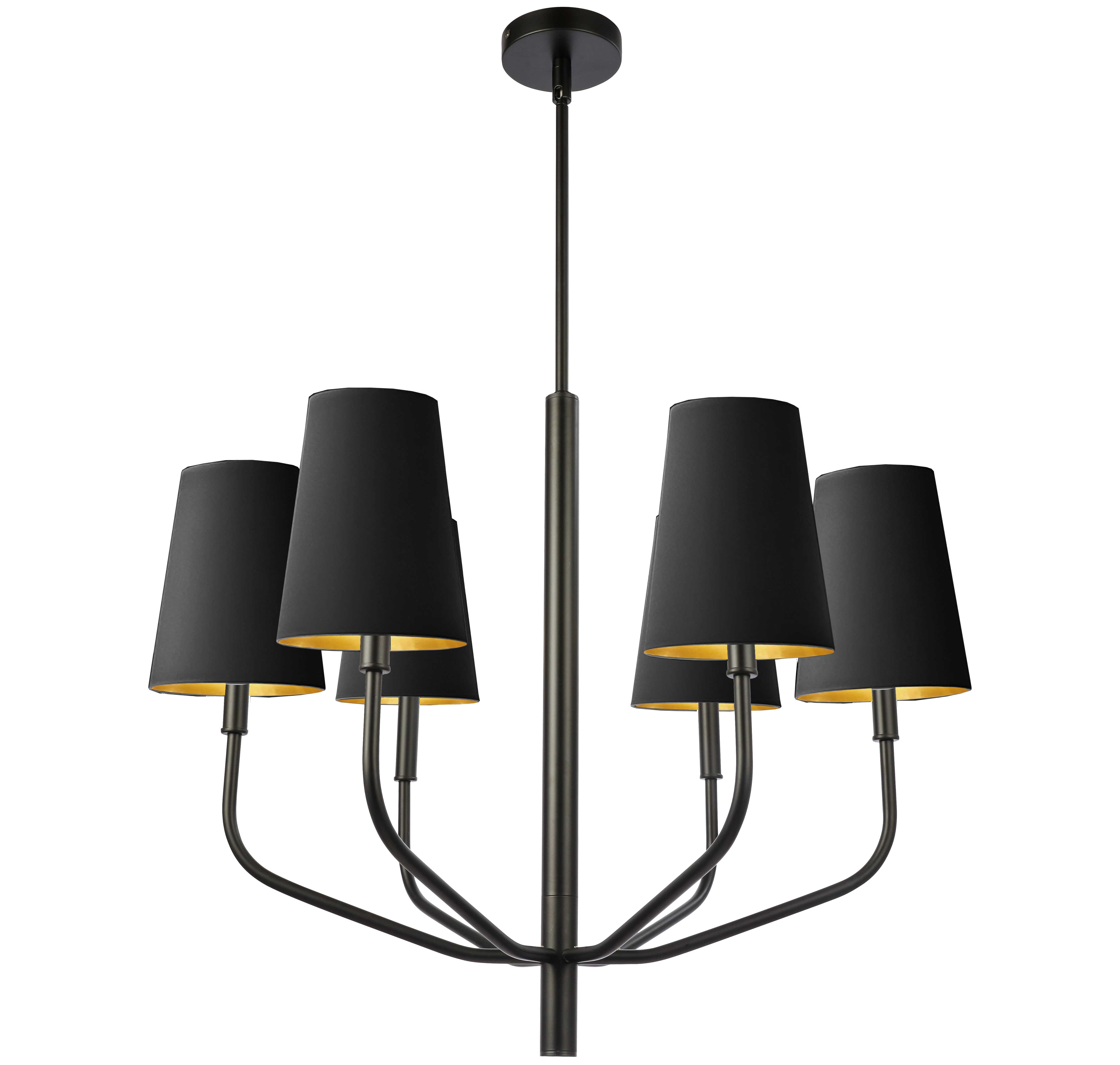 ELEANOR Chandelier Black - ELN-286C-MB-698 | DAINOLITE