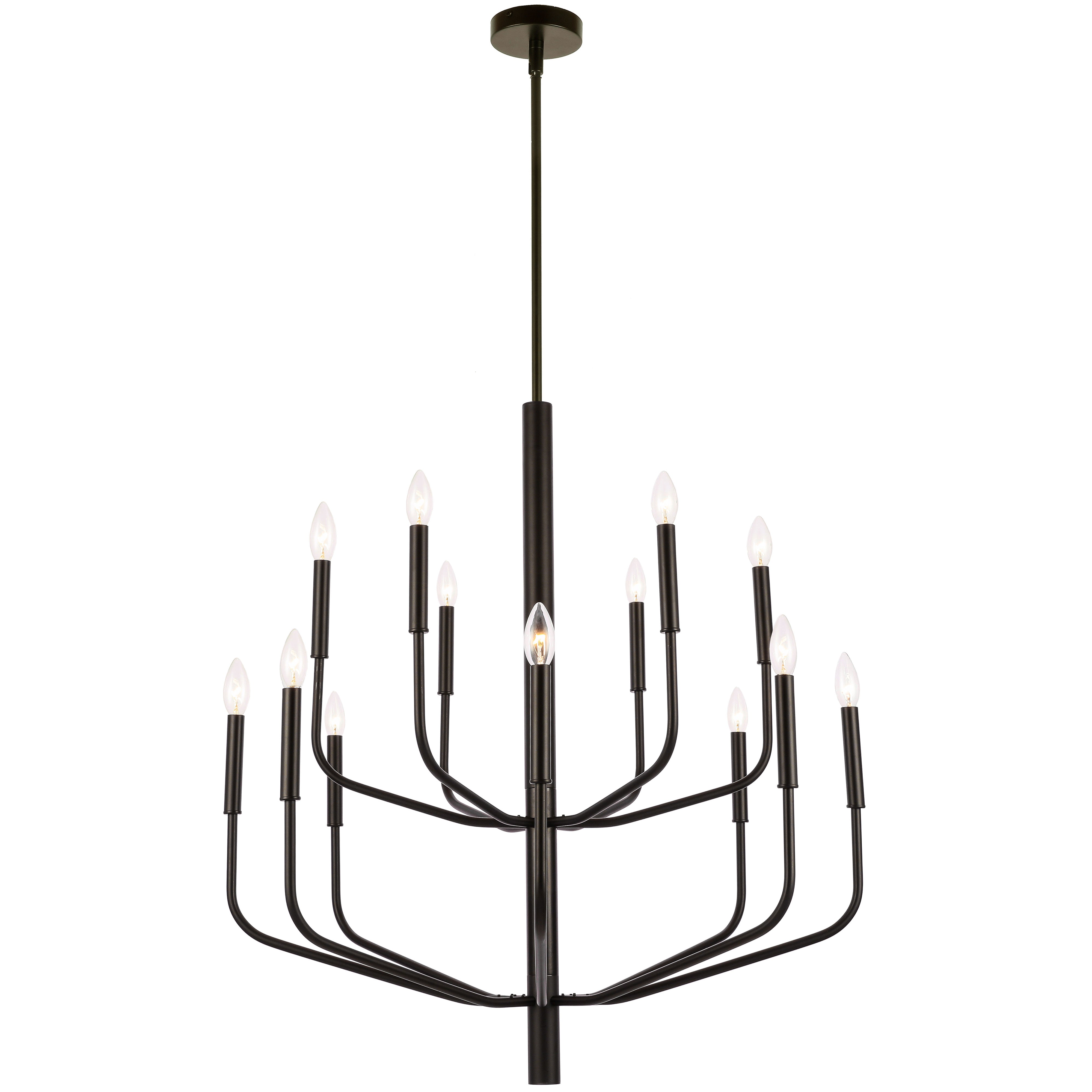 ELEANOR Chandelier Black - ELN-3214C-MB | DAINOLITE