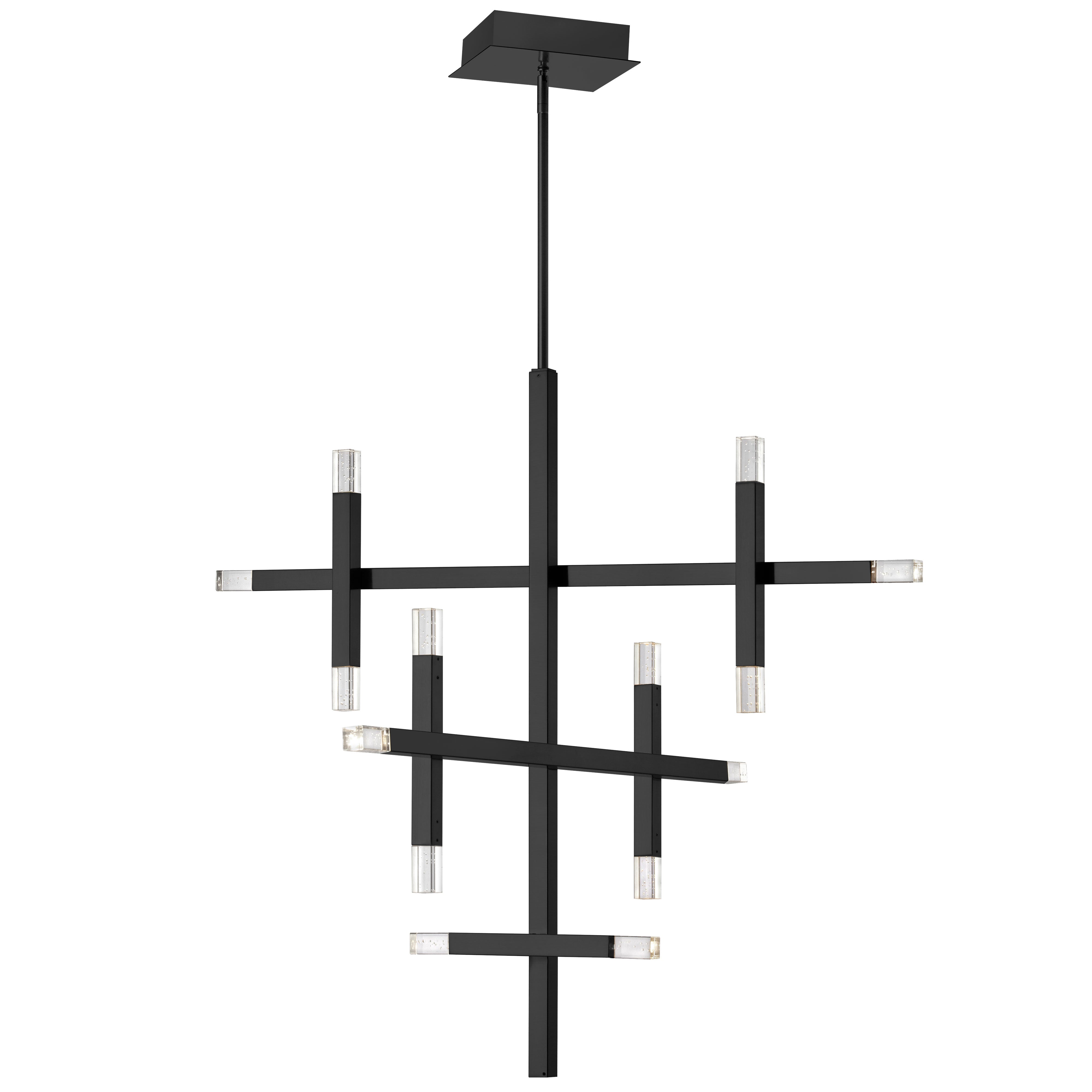 FRANCESCA Chandelier Noir DEL INTÉGRÉ - FCS-3656C-MB | DAINOLITE