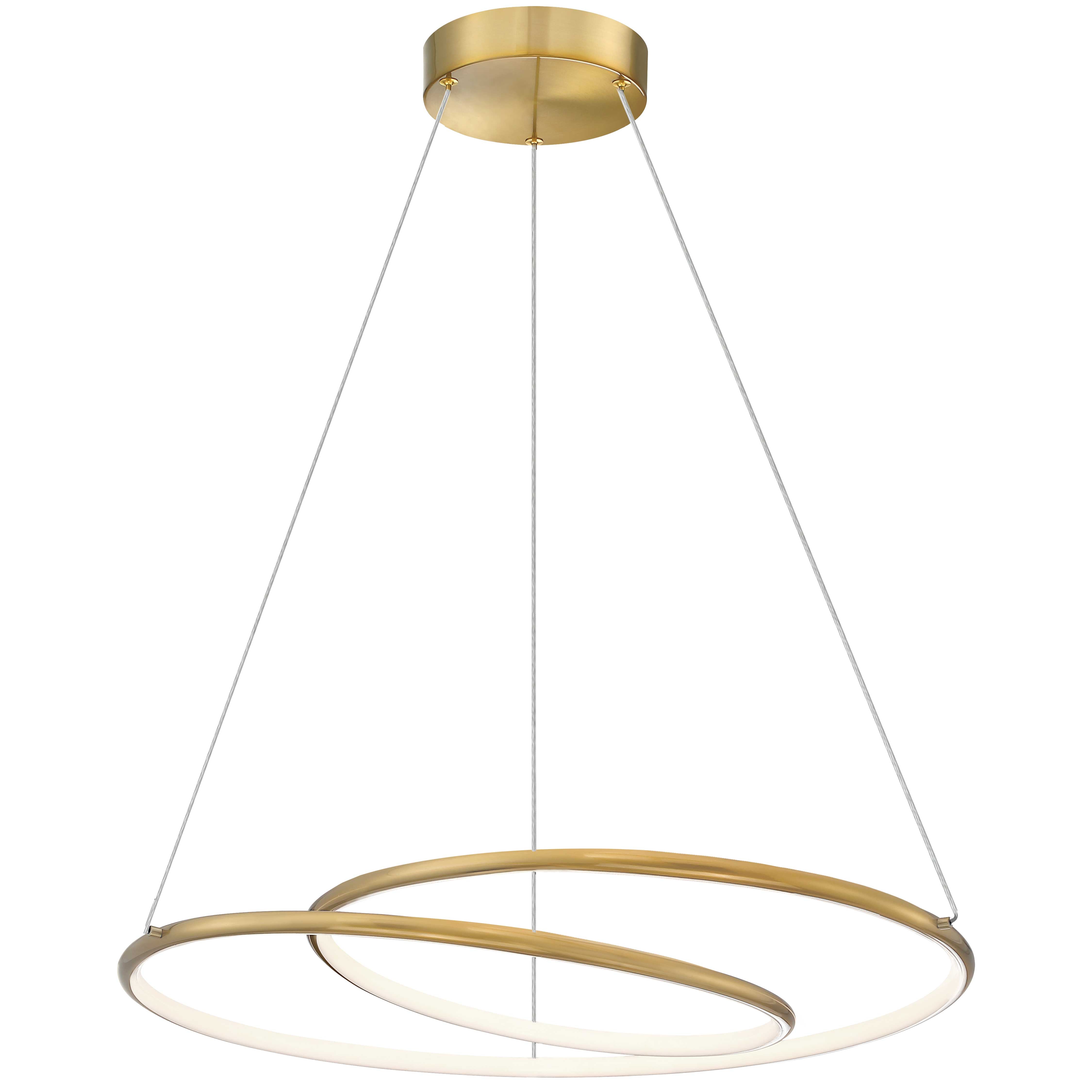 GABRIEL Chandelier Gold INTEGRATED LED - GBL-2438LEDC-AGB | DAINOLITE