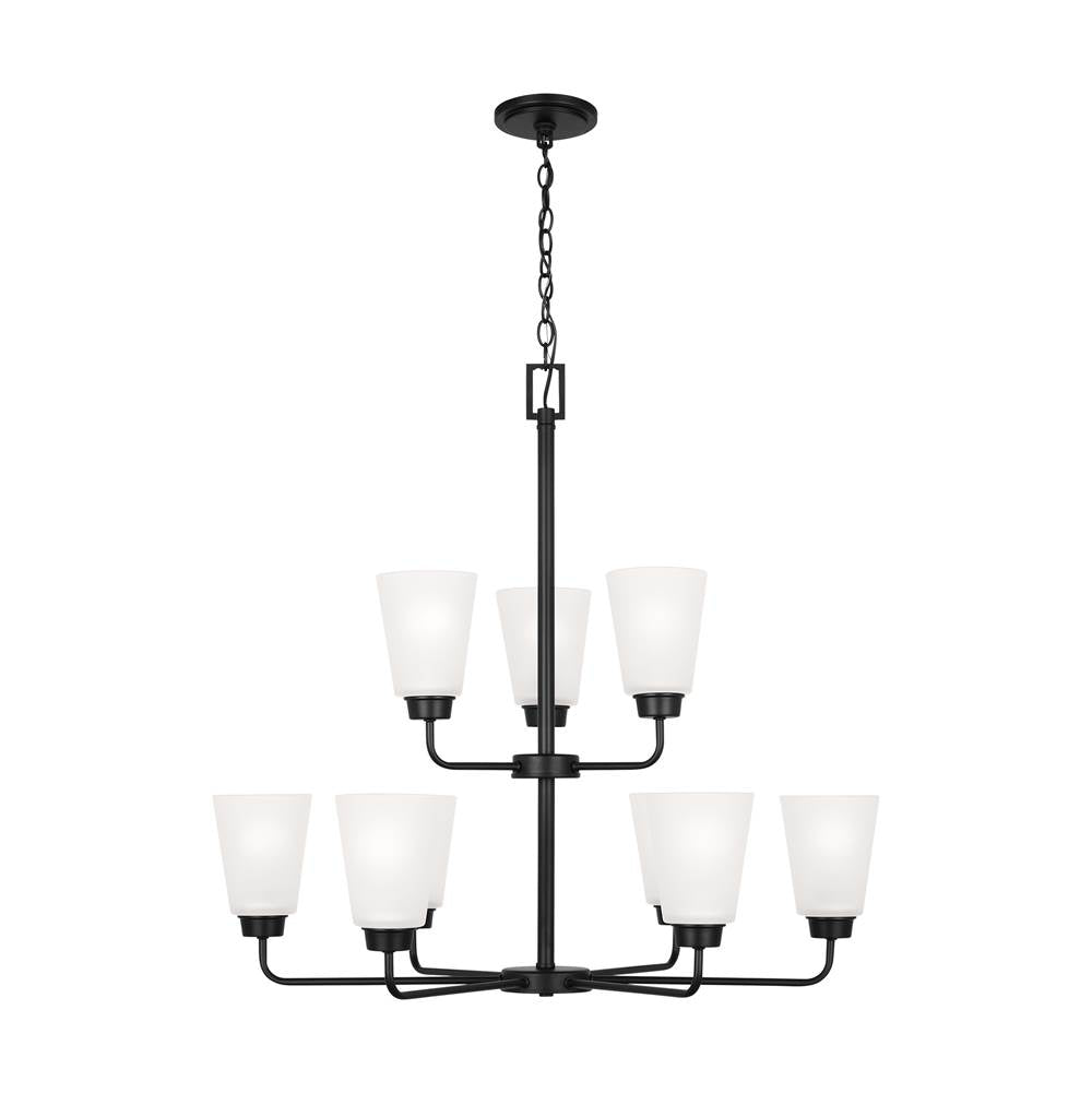 KERRVILLE Chandelier Noir - 3115209-112 | GENERATION LIGHTING