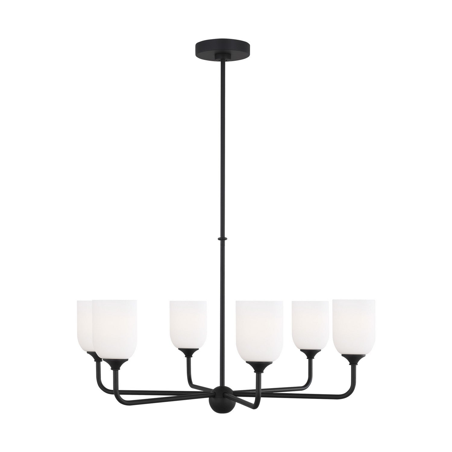 EMILE Chandelier Noir - GLC1096MBK | GENERATION-LIGHTING