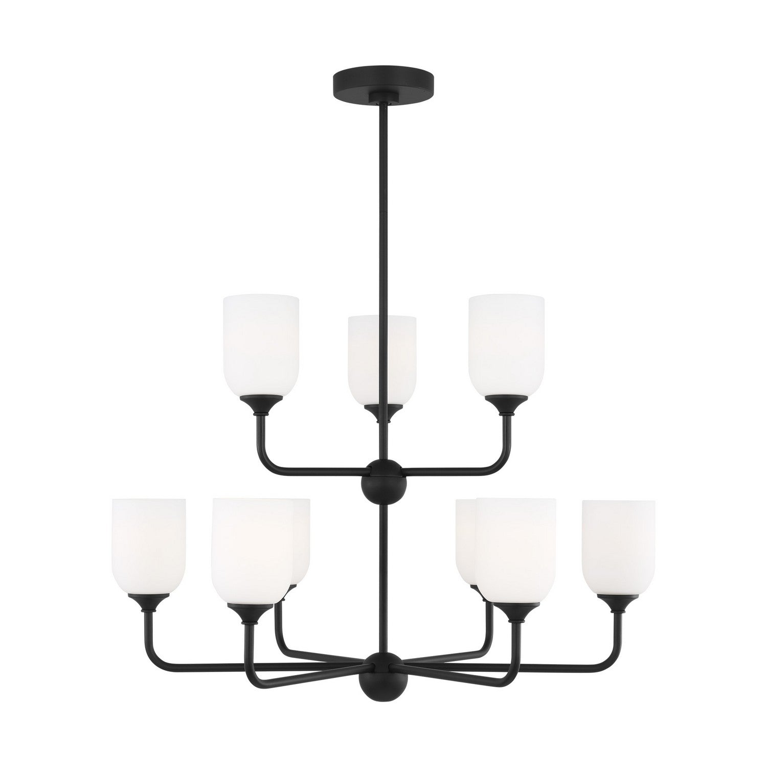 EMILE Chandelier Noir - GLC1109MBK | GENERATION-LIGHTING