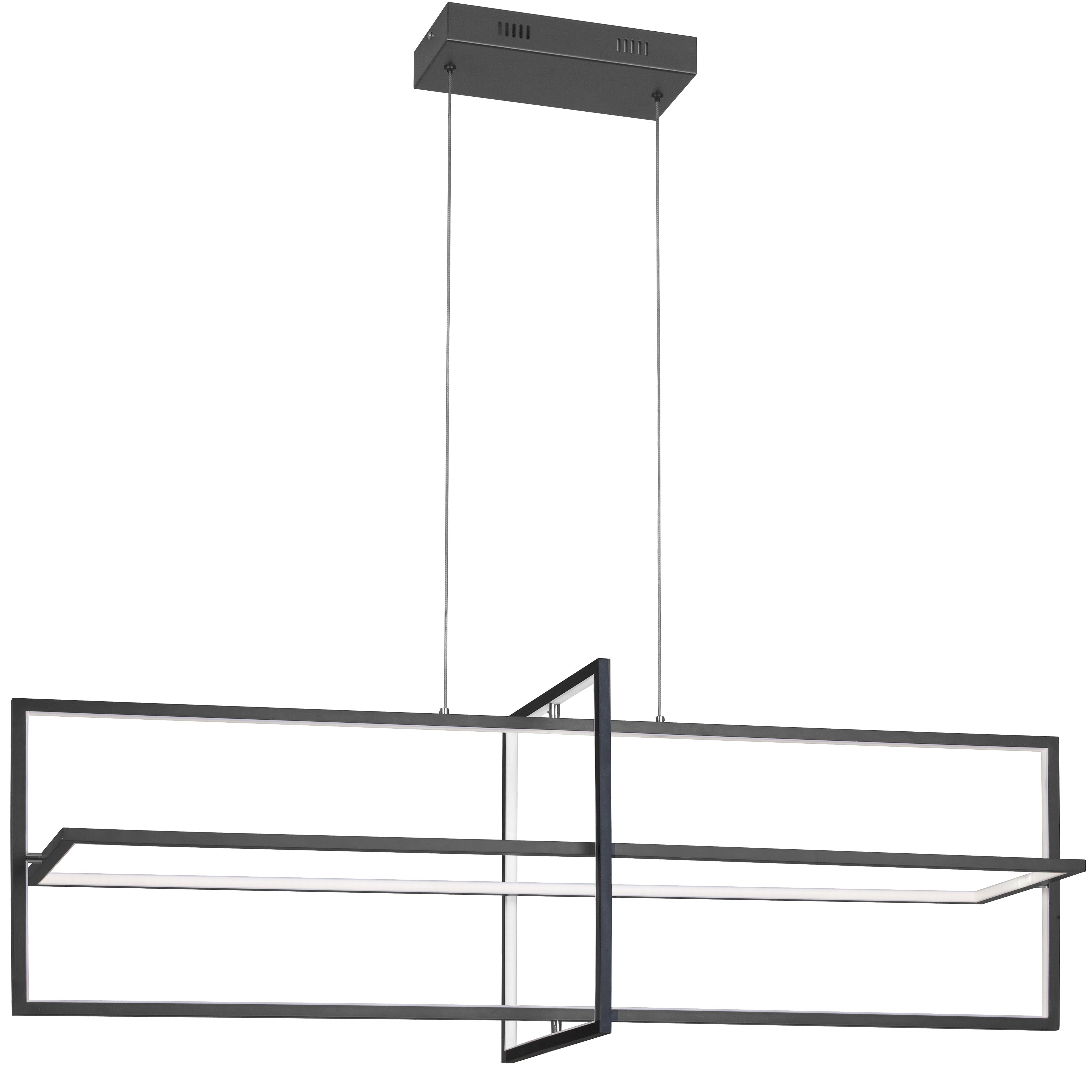 HILDEGARD Chandelier Black INTEGRATED LED - HIL-4255LEDHC-MB | DAINOLITE